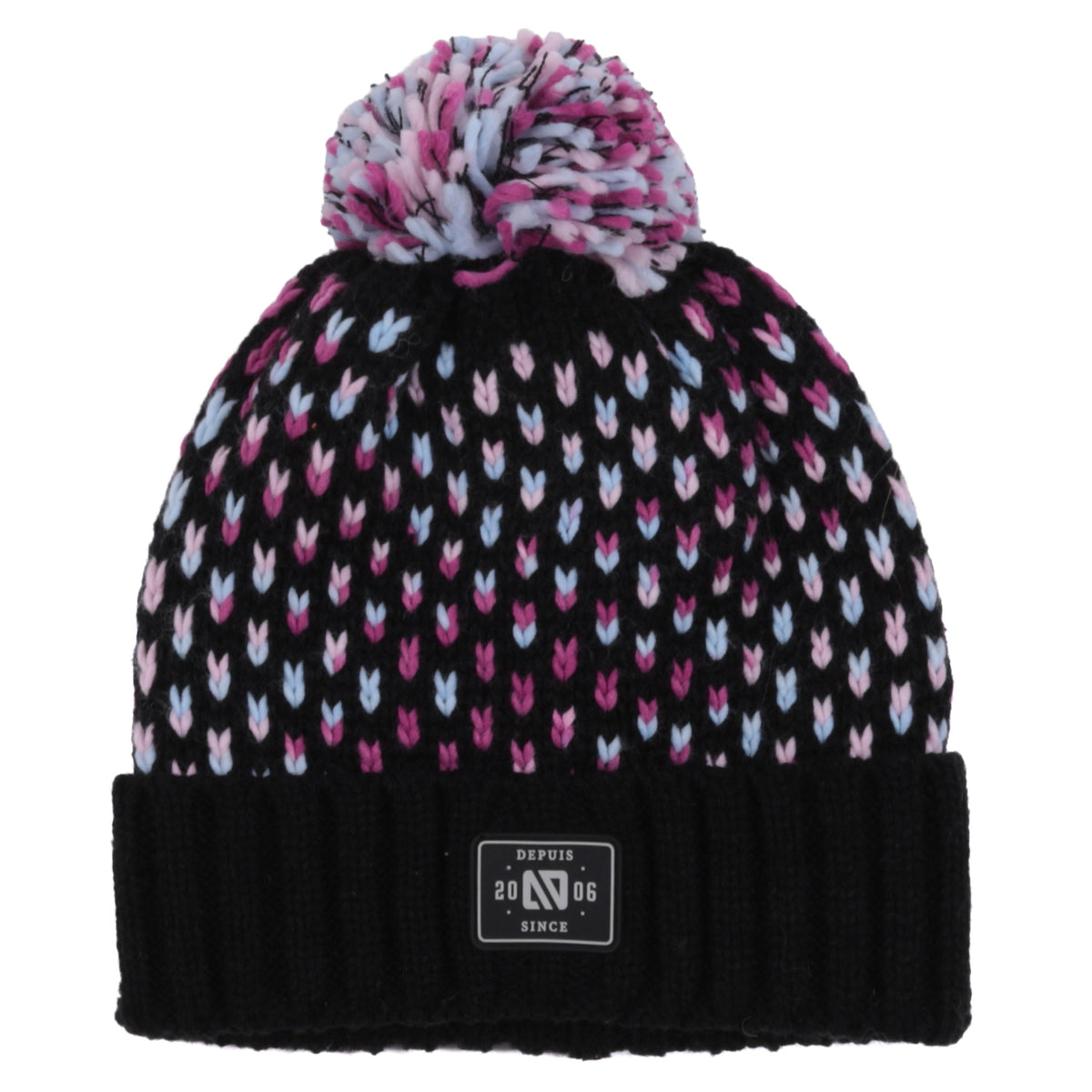Tuque en tricot Noire Anabel