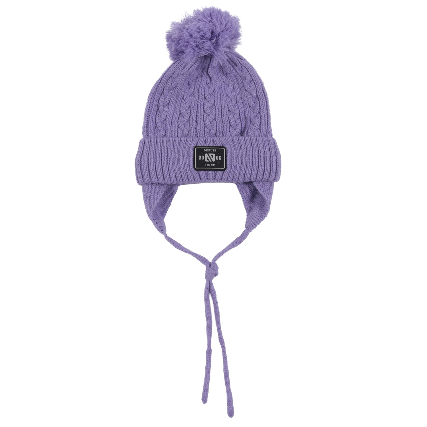Tuque en tricot Lara Lilas