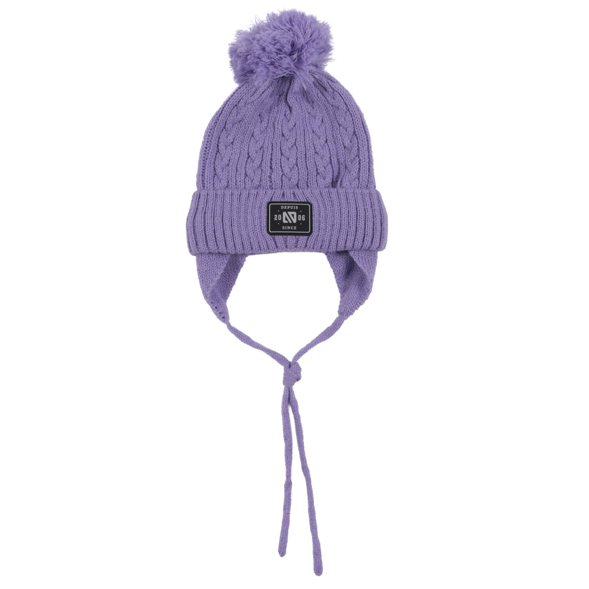 Tuque en tricot Lilas Bébé