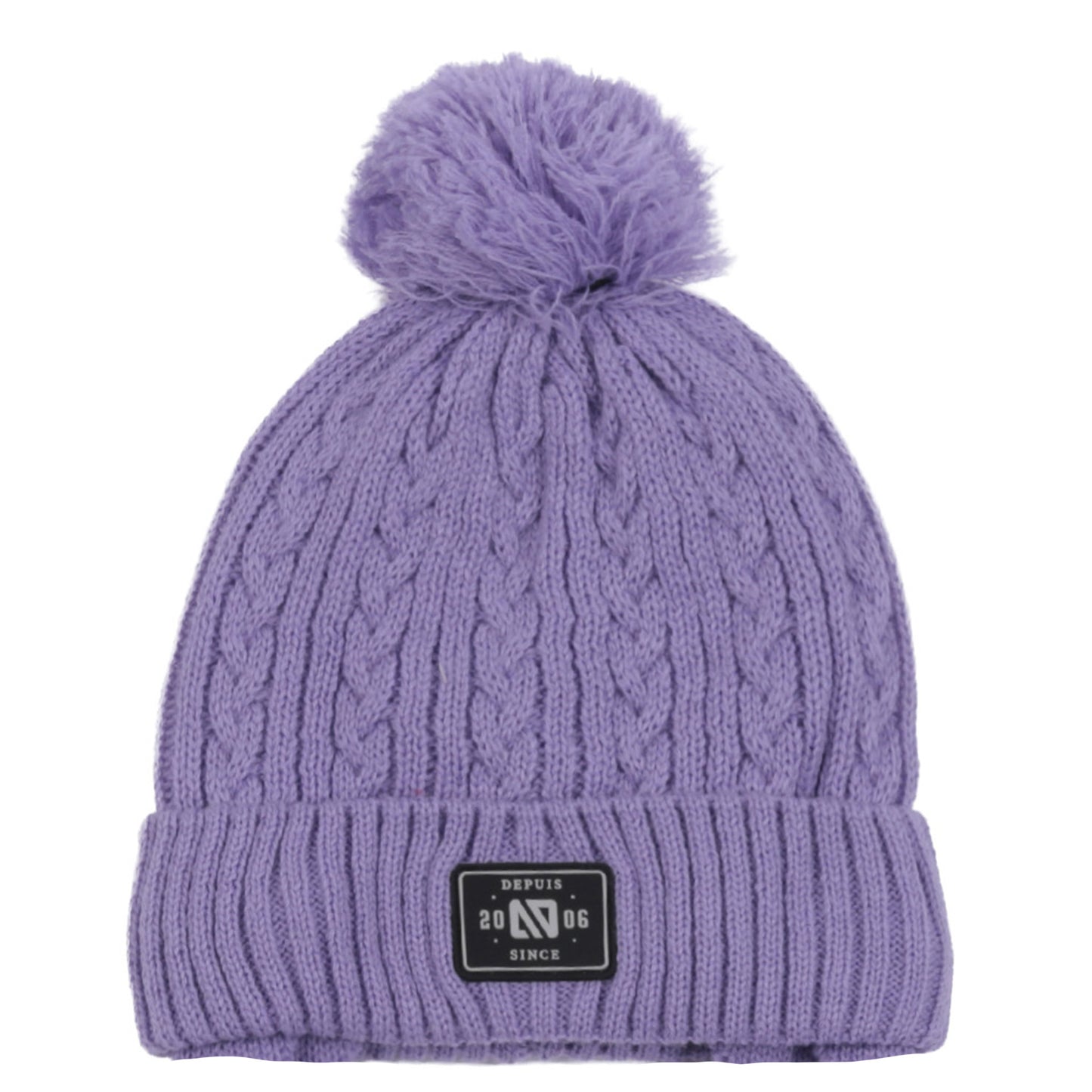 Tuque en tricot Lara Lilas