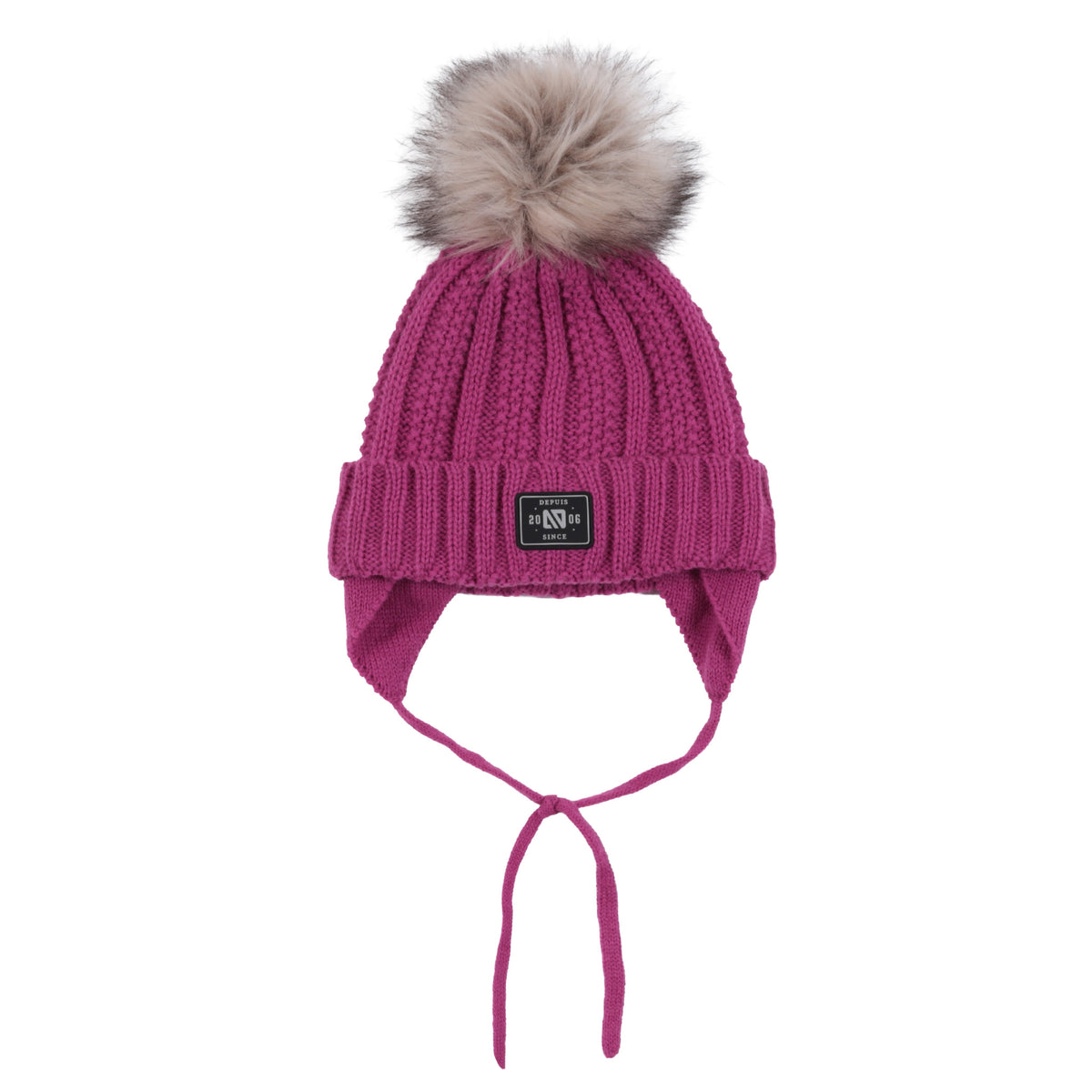 Tuque en tricot Olivia Mauve