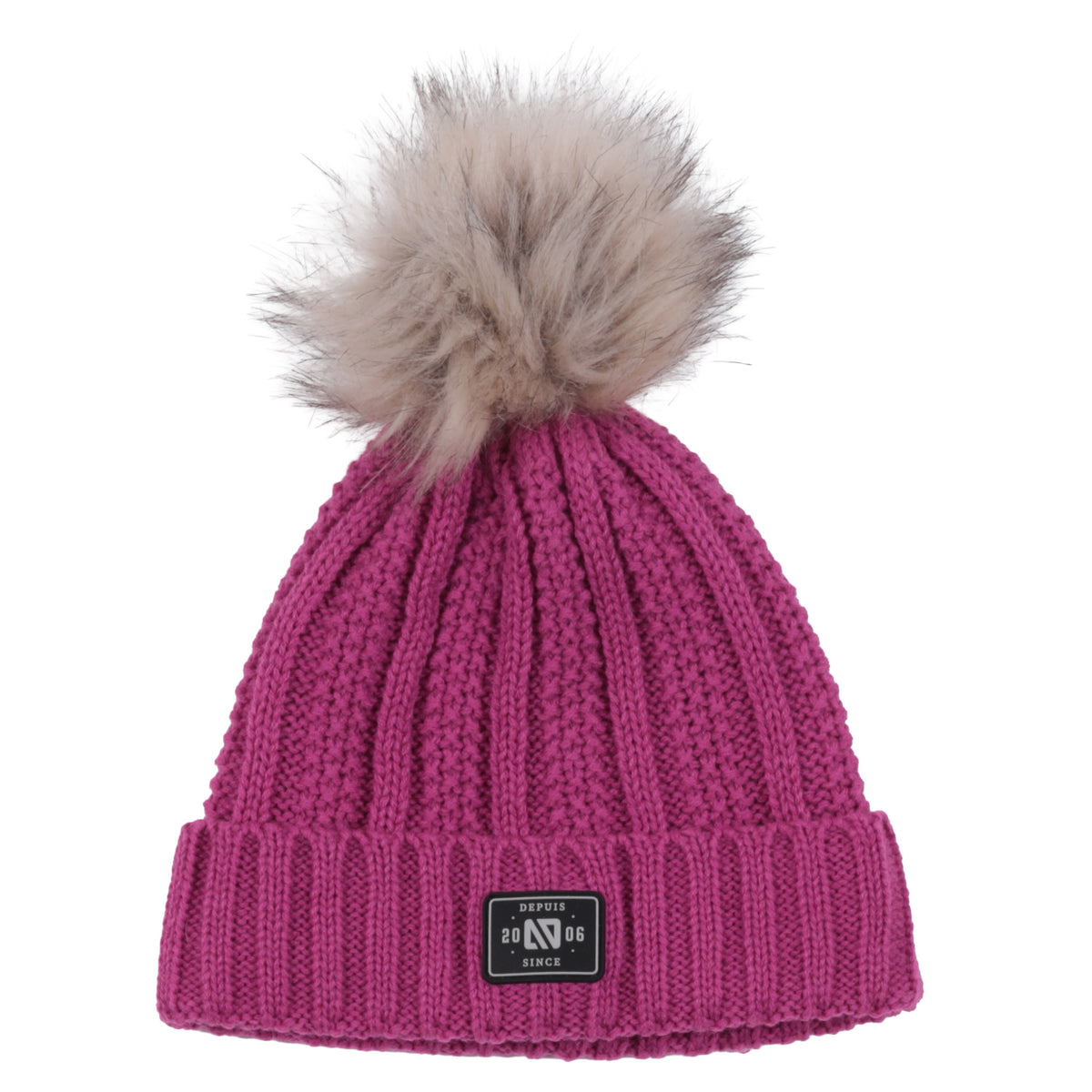 Tuque en tricot Olivia Mauve