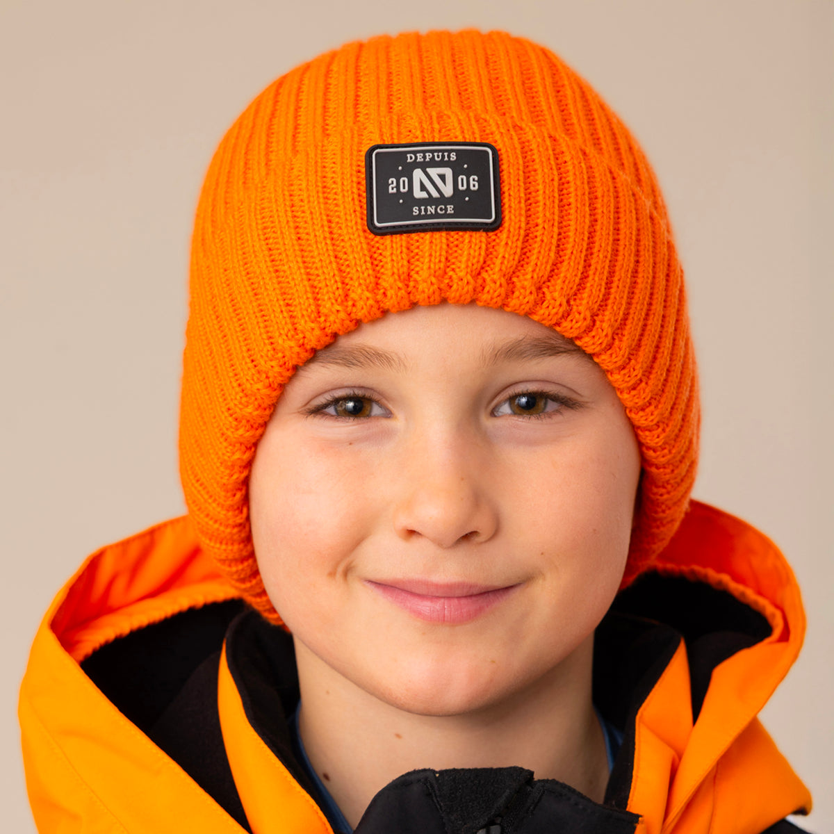 Tuque en tricot Zachary Orange