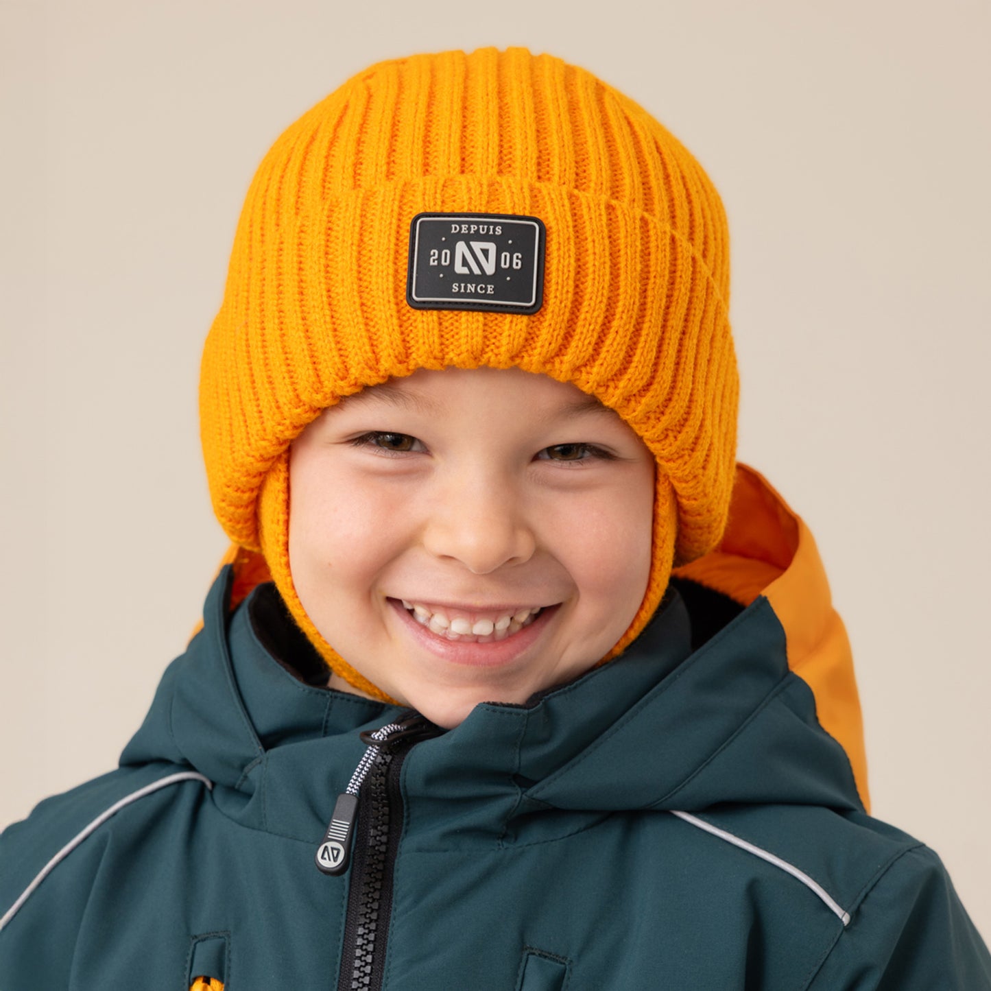 Tuque en tricot Oliver Orange