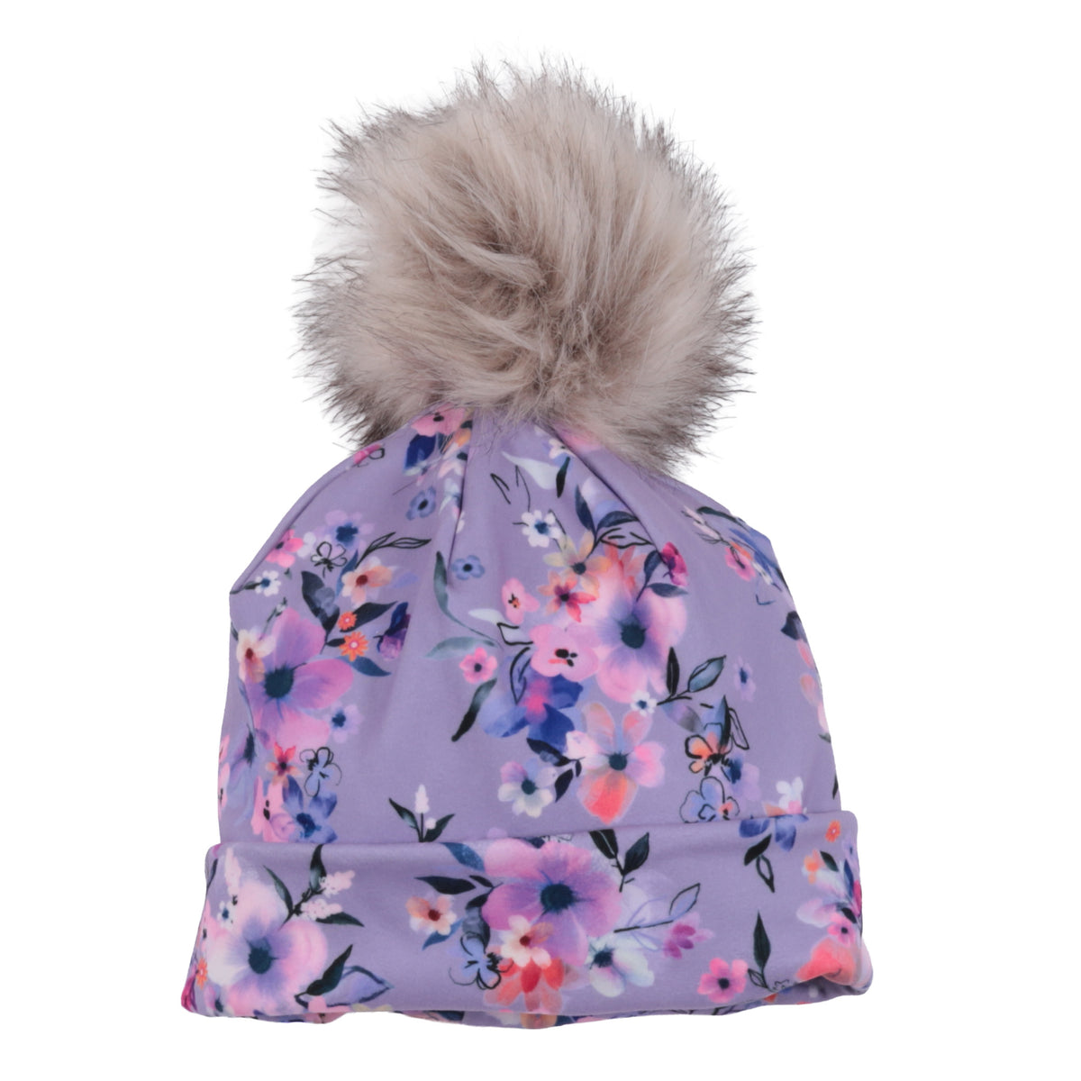 Tuque en jersey doublée en micropolaire  Lilas