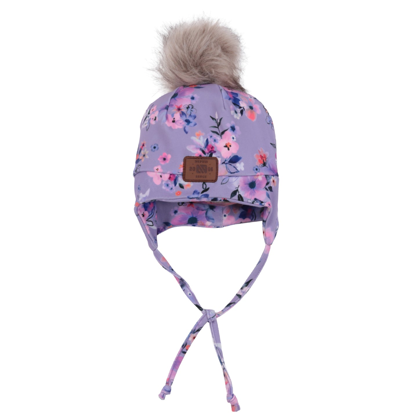 Tuque en jersey brossé doublée Lilas Bébé