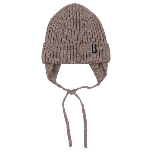 Tuque en tricot Beige