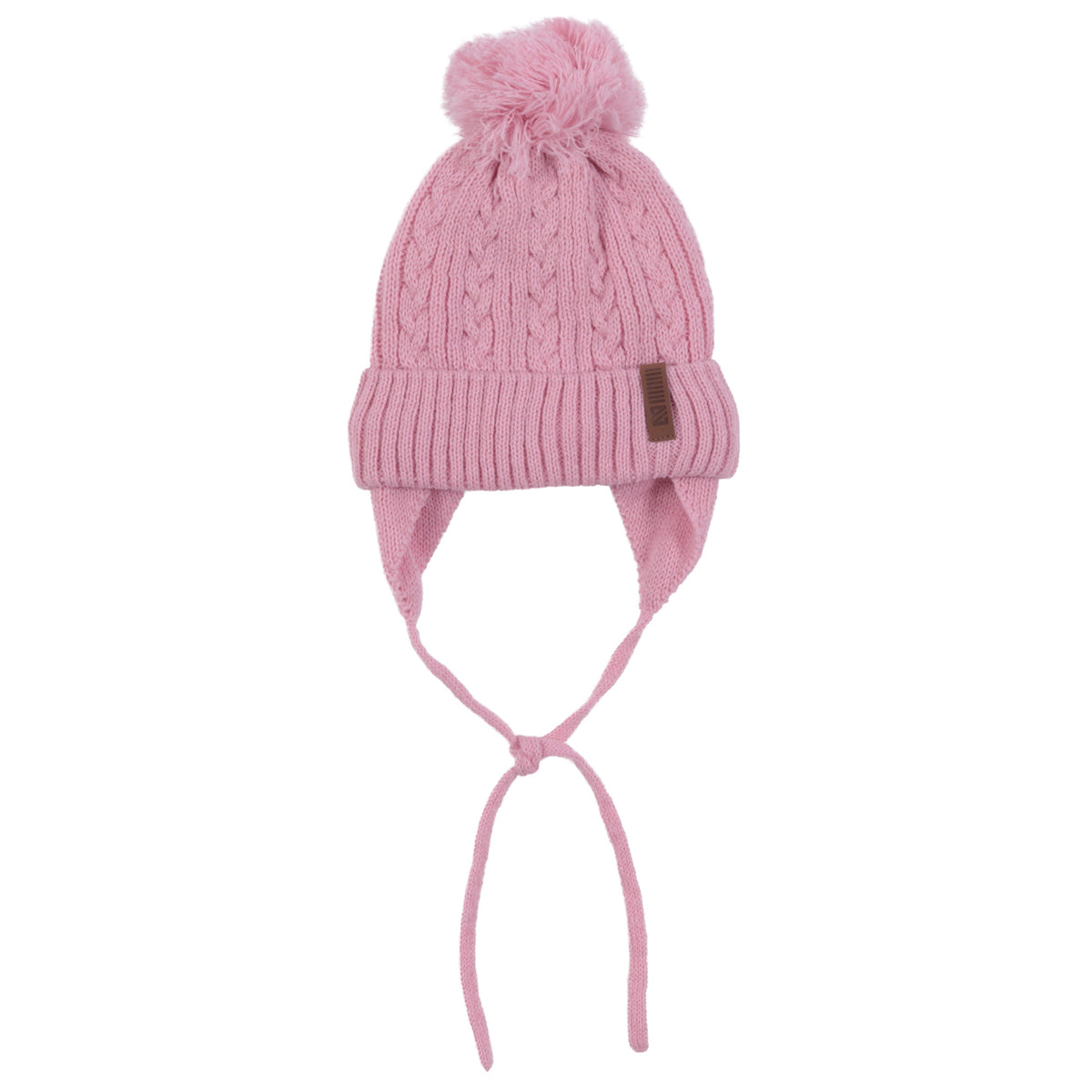 Tuque en tricot Rose Bébé