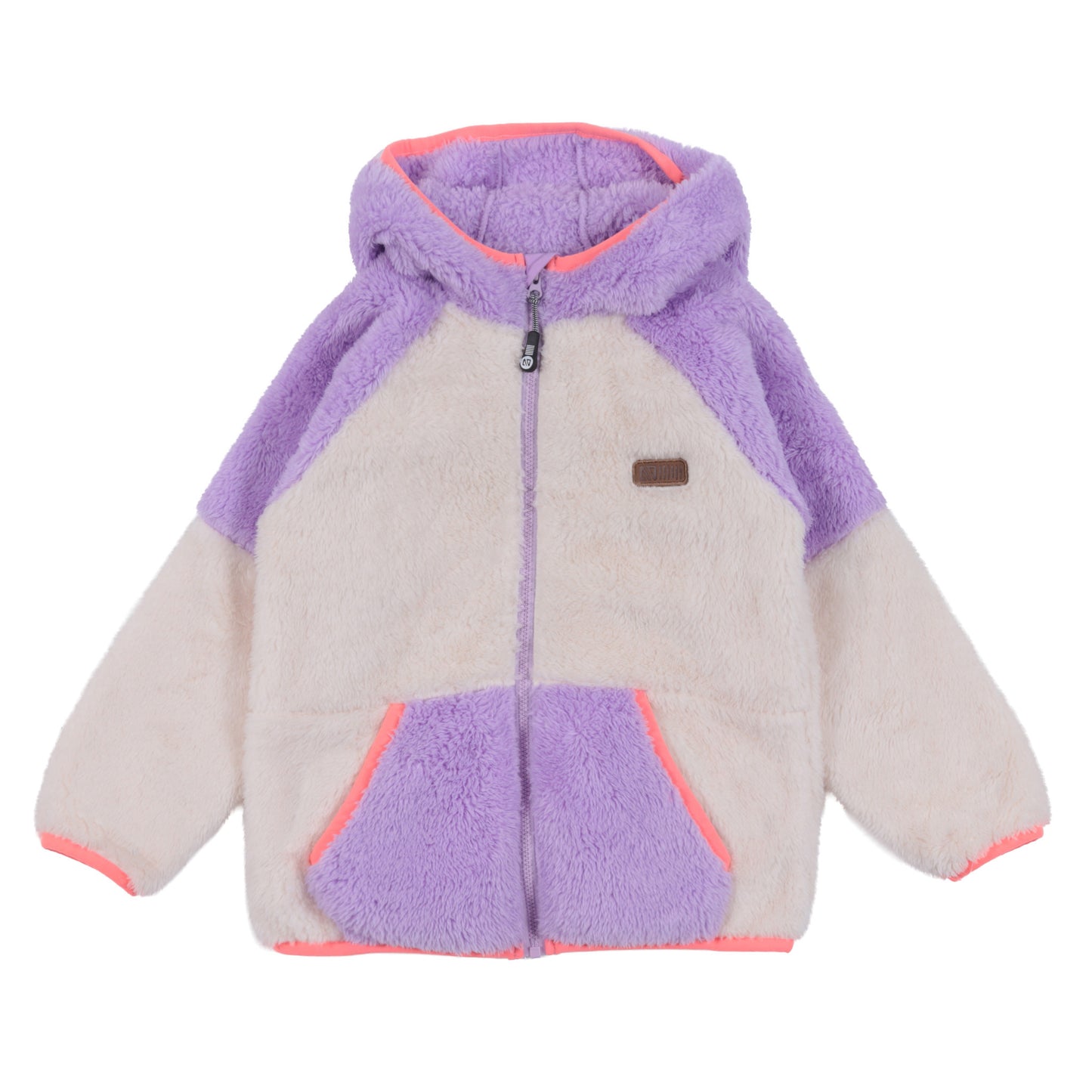 Veste à capuchon en Sherpa  Filles Ivoire