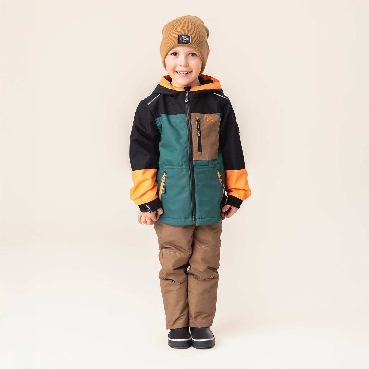 Tuque en tricot  Unisexe Brun