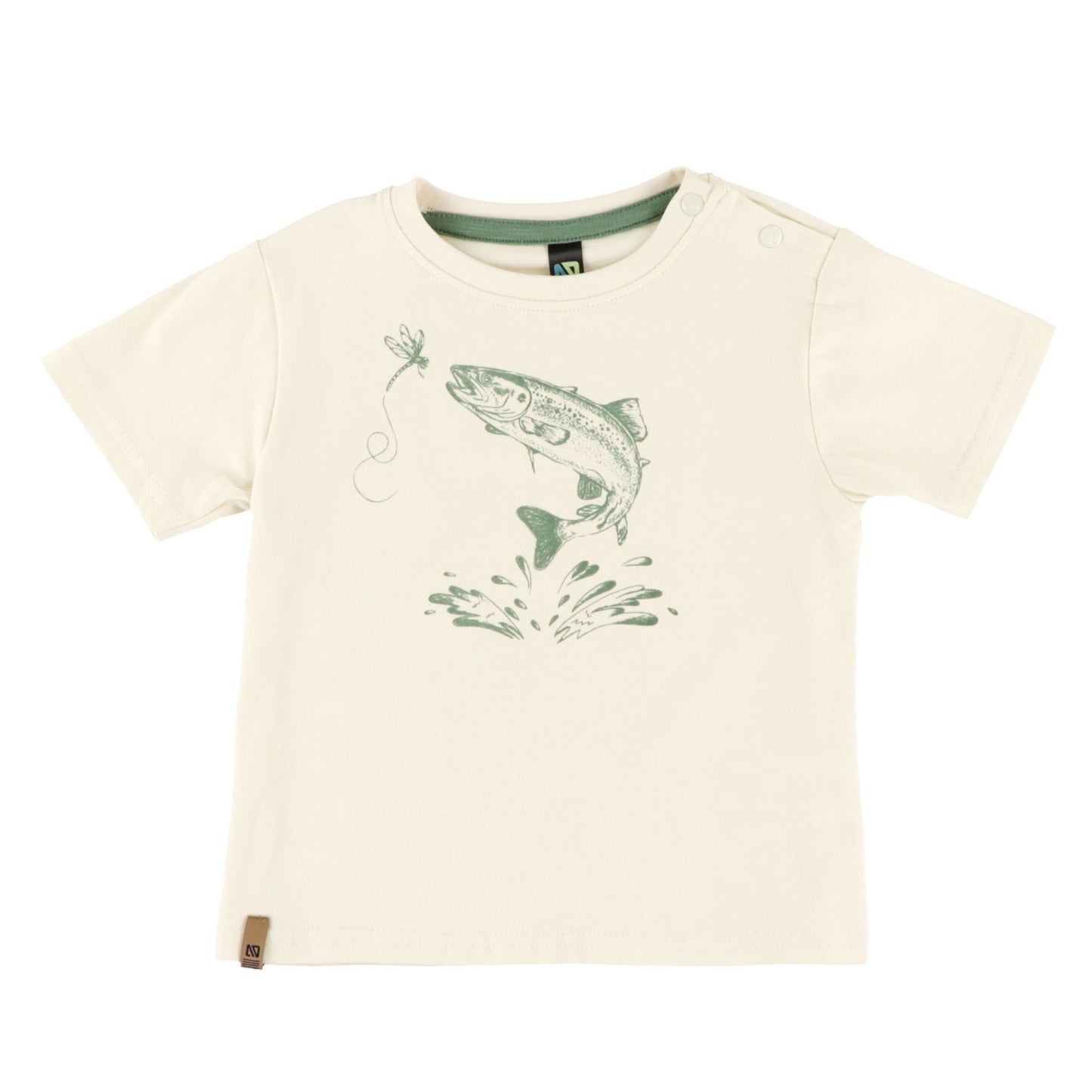 Ensemble t-shirt deux-pièces avec bavoir  Bébé Garcon Ivoire