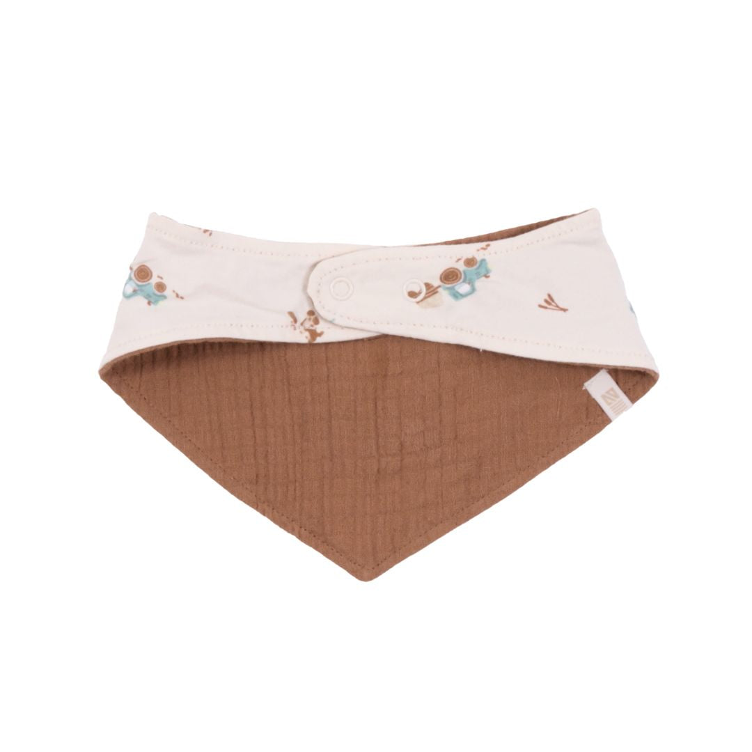 Bavoir réversible  Garçons Brun