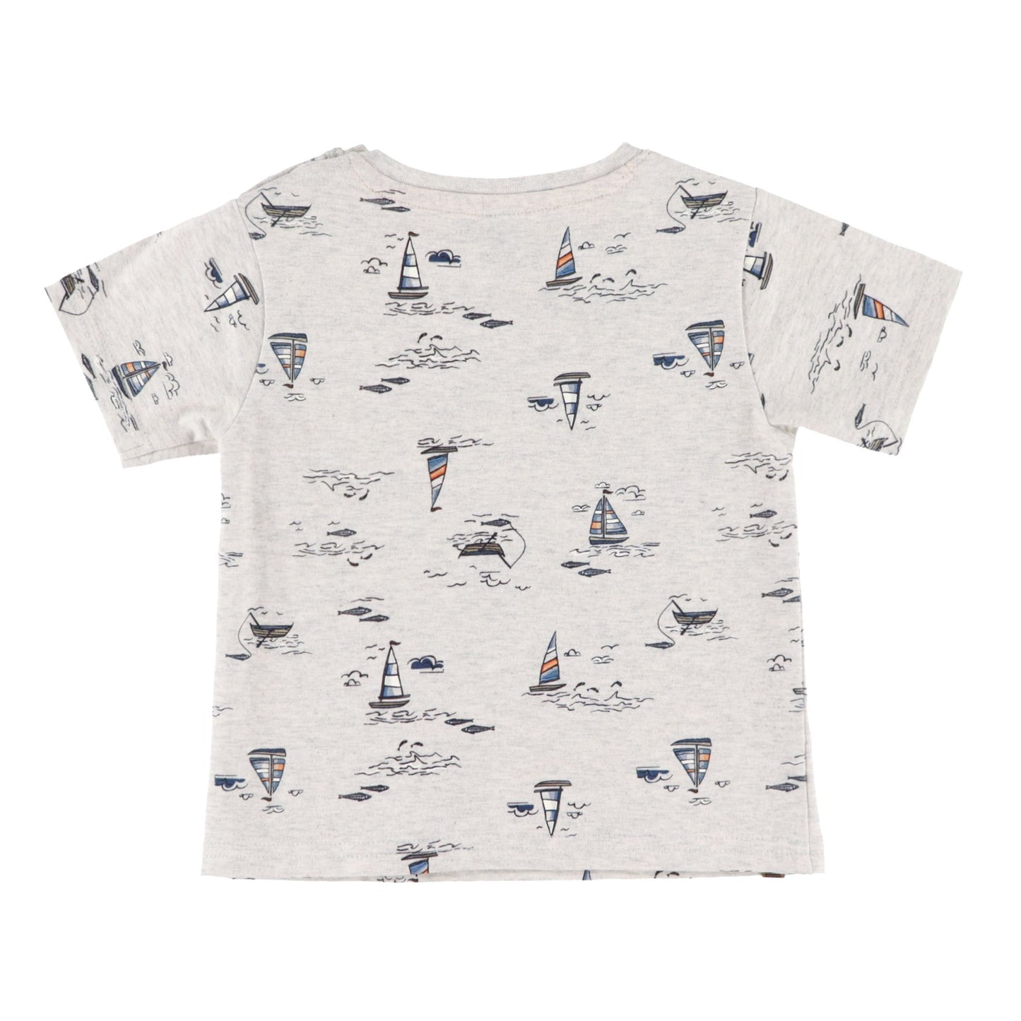 Ensemble T-Shirt deux-pièces avec bavoir réversible  Bébé Garcon Ivoire