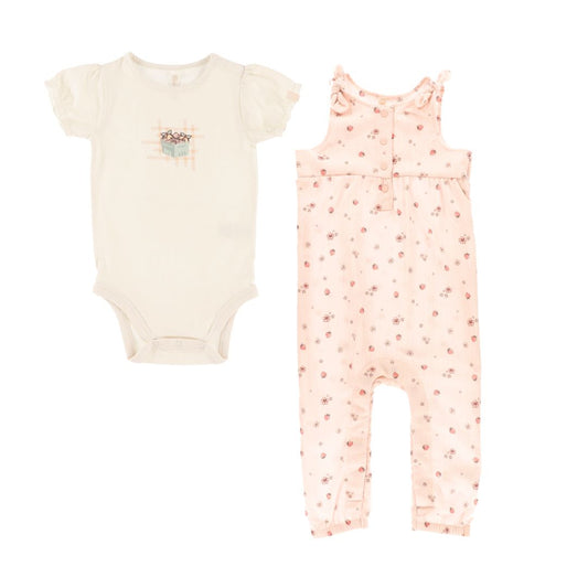 Girls' Two-Piece Onesie Set Ivory