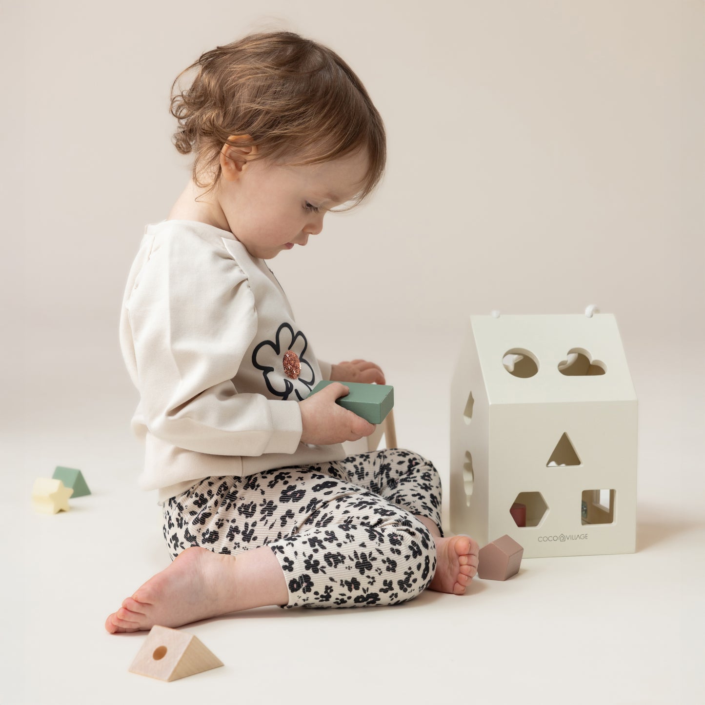 Ensemble t-shirt deux-pièces  Bébé Fille Ivoire