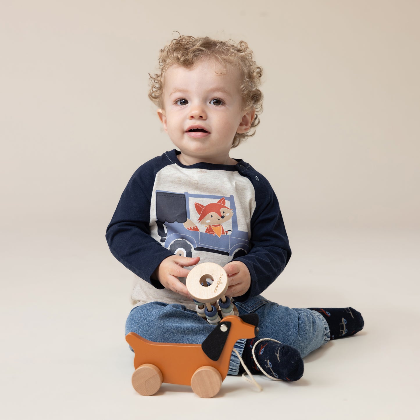 T-shirt  Bébé Garcon Beige