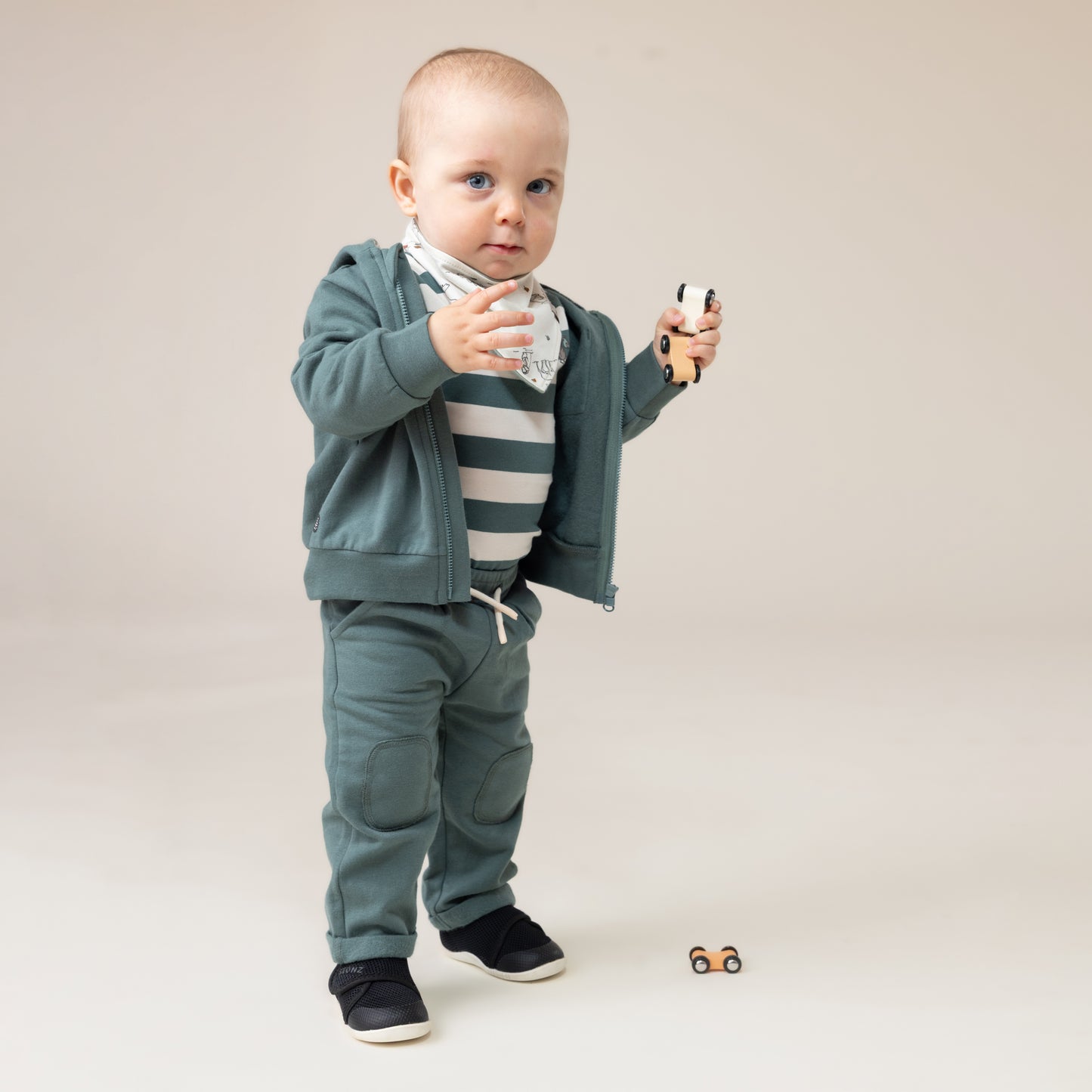 Veste à capuchon  Bébé Garcon Vert