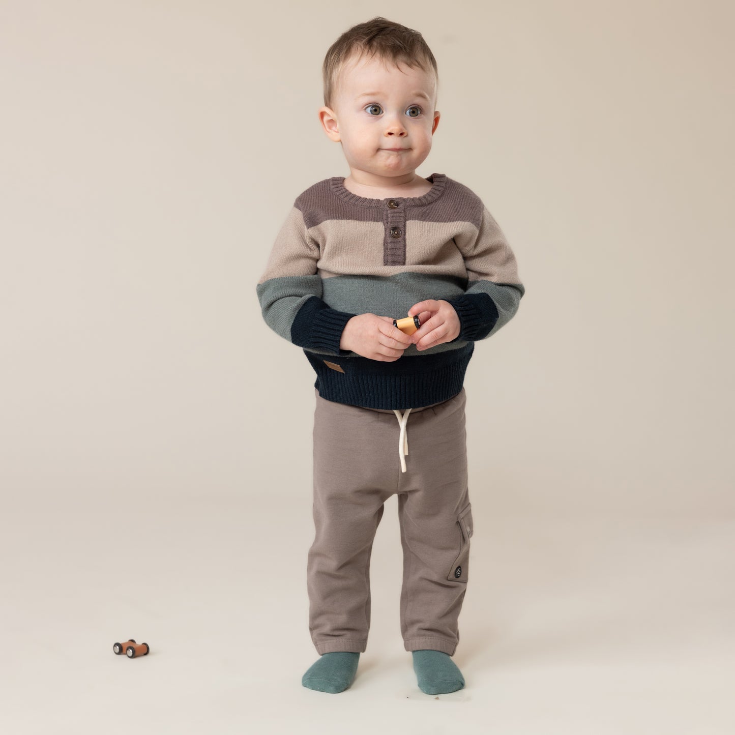 Veste en tricot  Bébé Garcon Vert