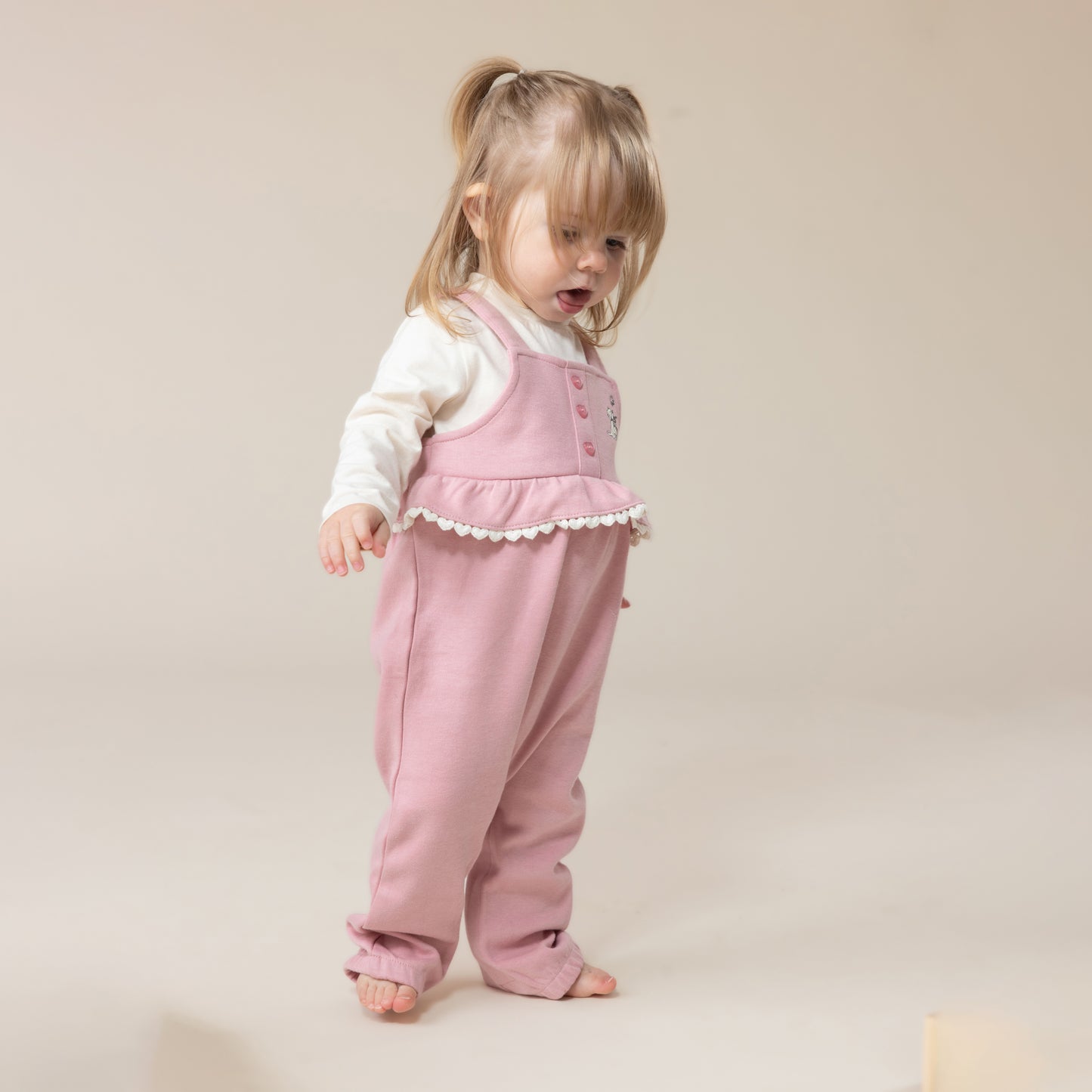 Barboteuse  Bébé Fille Rose_Pale