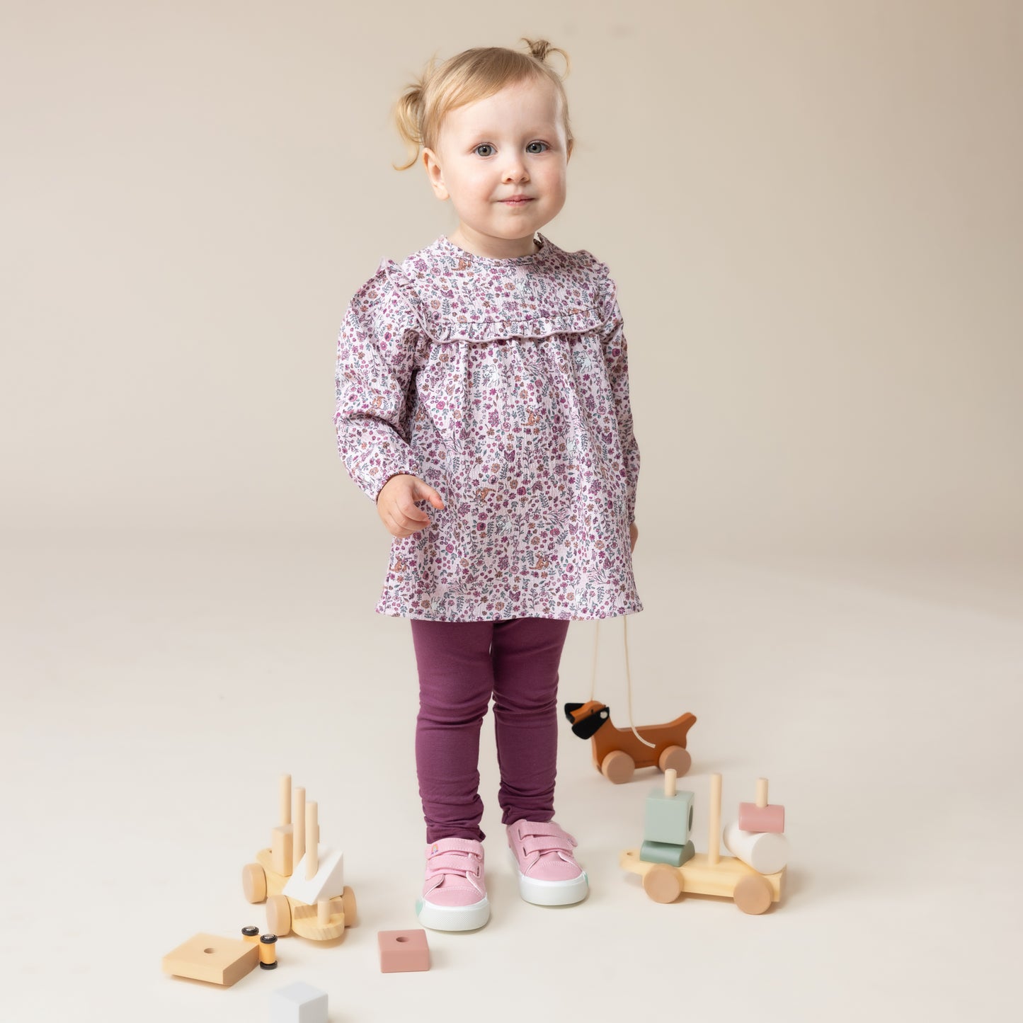 Ensemble tunique deux-pièces  Bébé Fille Rose Pale