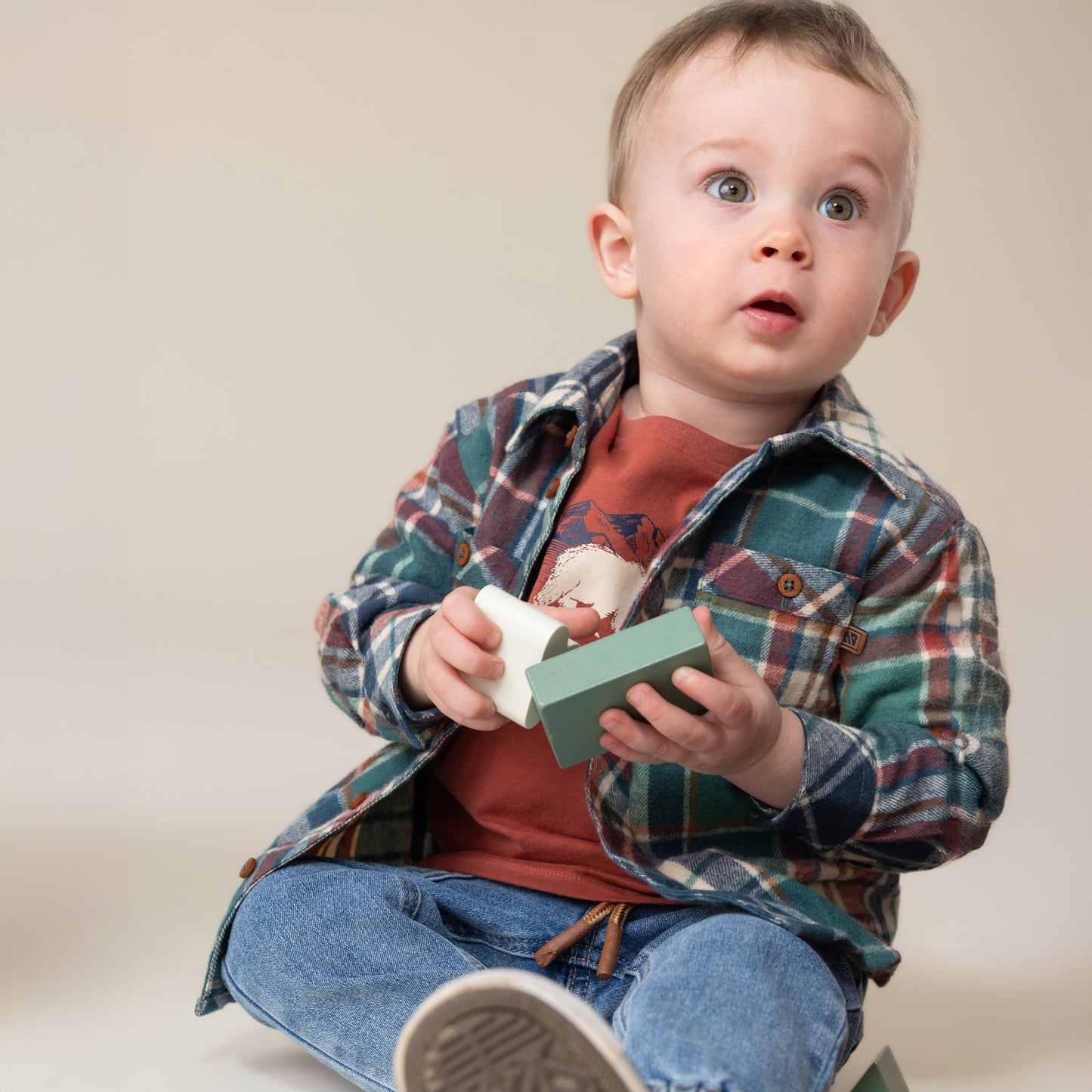 Chemise  Bébé Garcon Vert