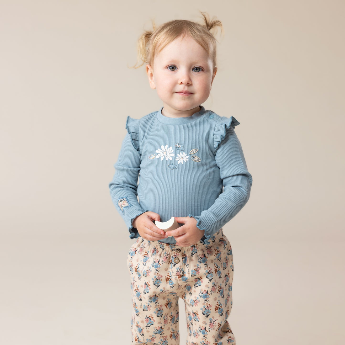 Ensemble cache-couche deux-pièces  Bébé Fille Bleu Pale