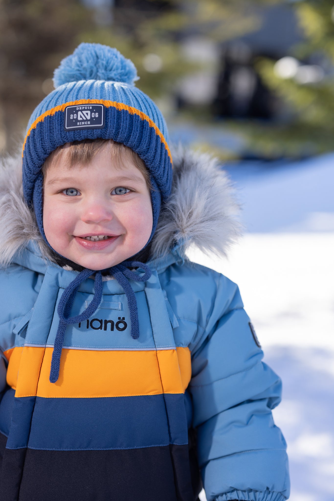 Habit de neige une-pièce bébé Benji  Bébé Garcon Bleu Pale