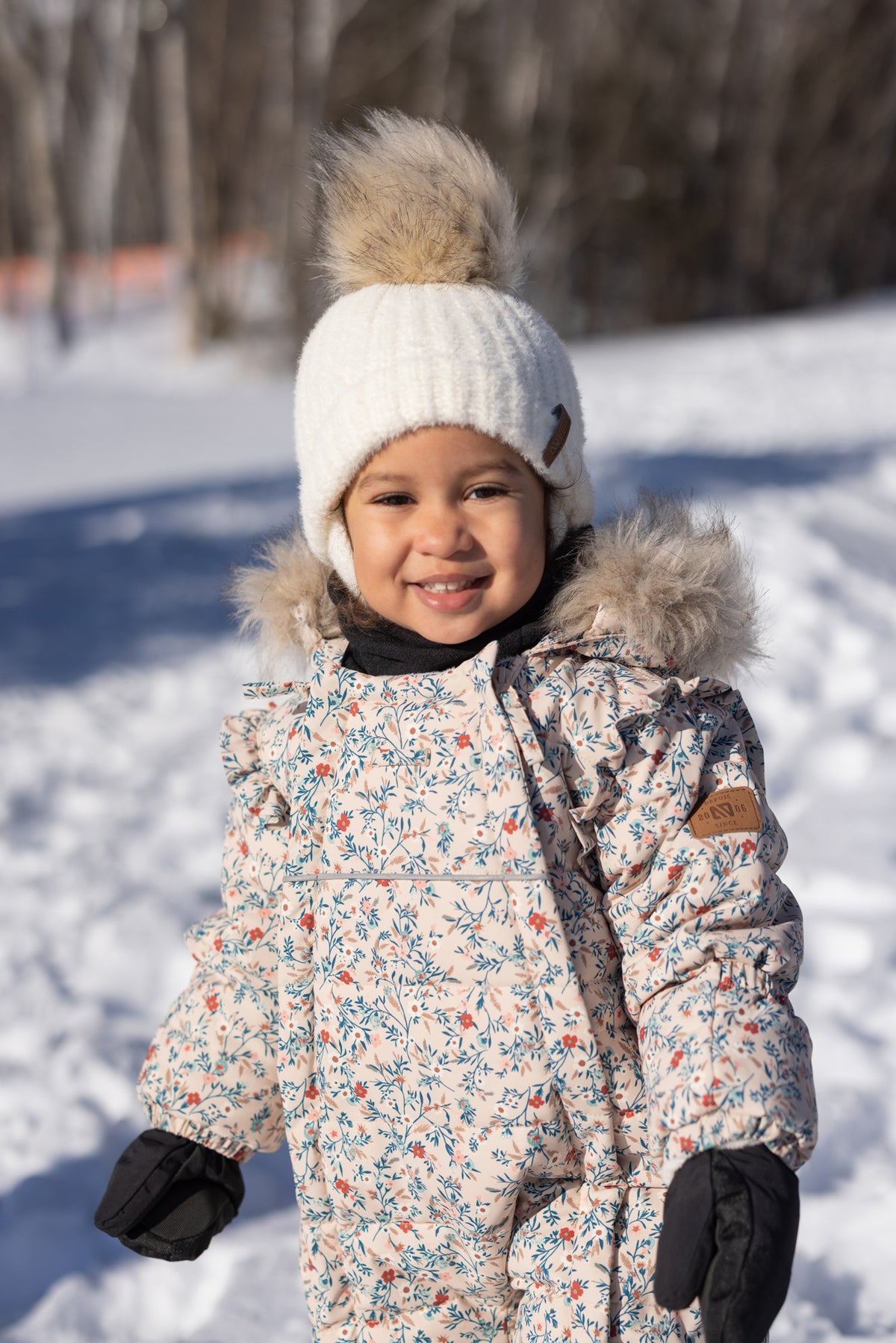 Tuque en tricot Romy Ivoire Bébé