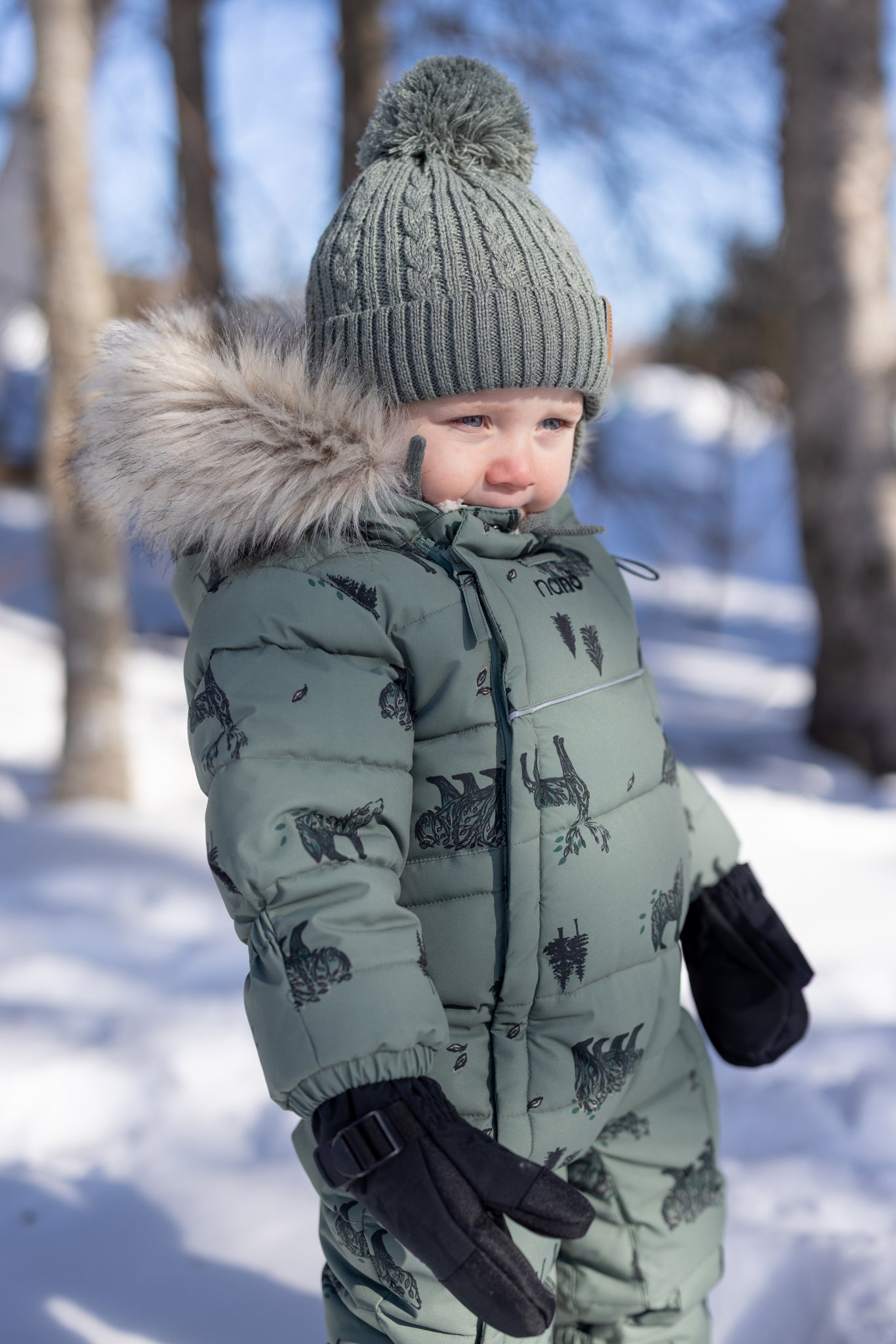 Habit de neige une-pièce bébé Eliot  Bébé Garcon Vert