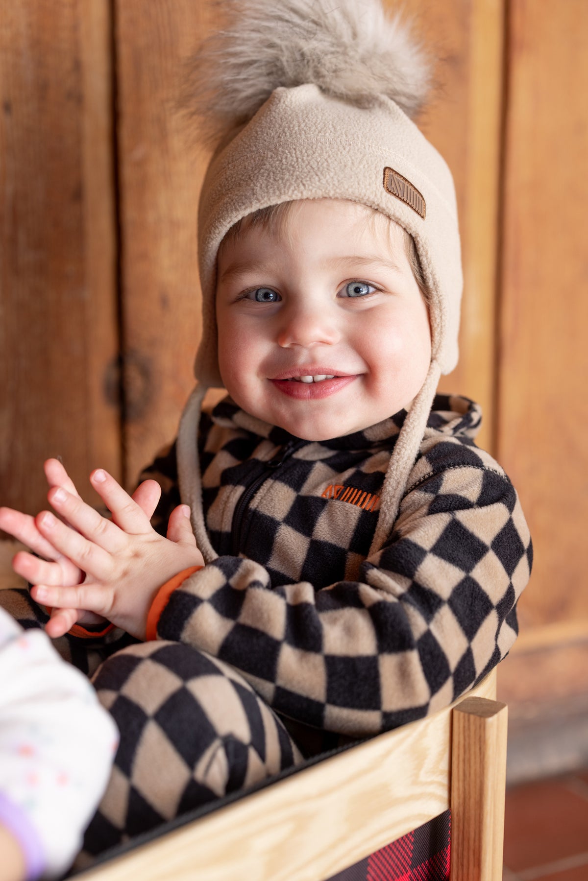 Tuque en micropolaire Beige Bébé