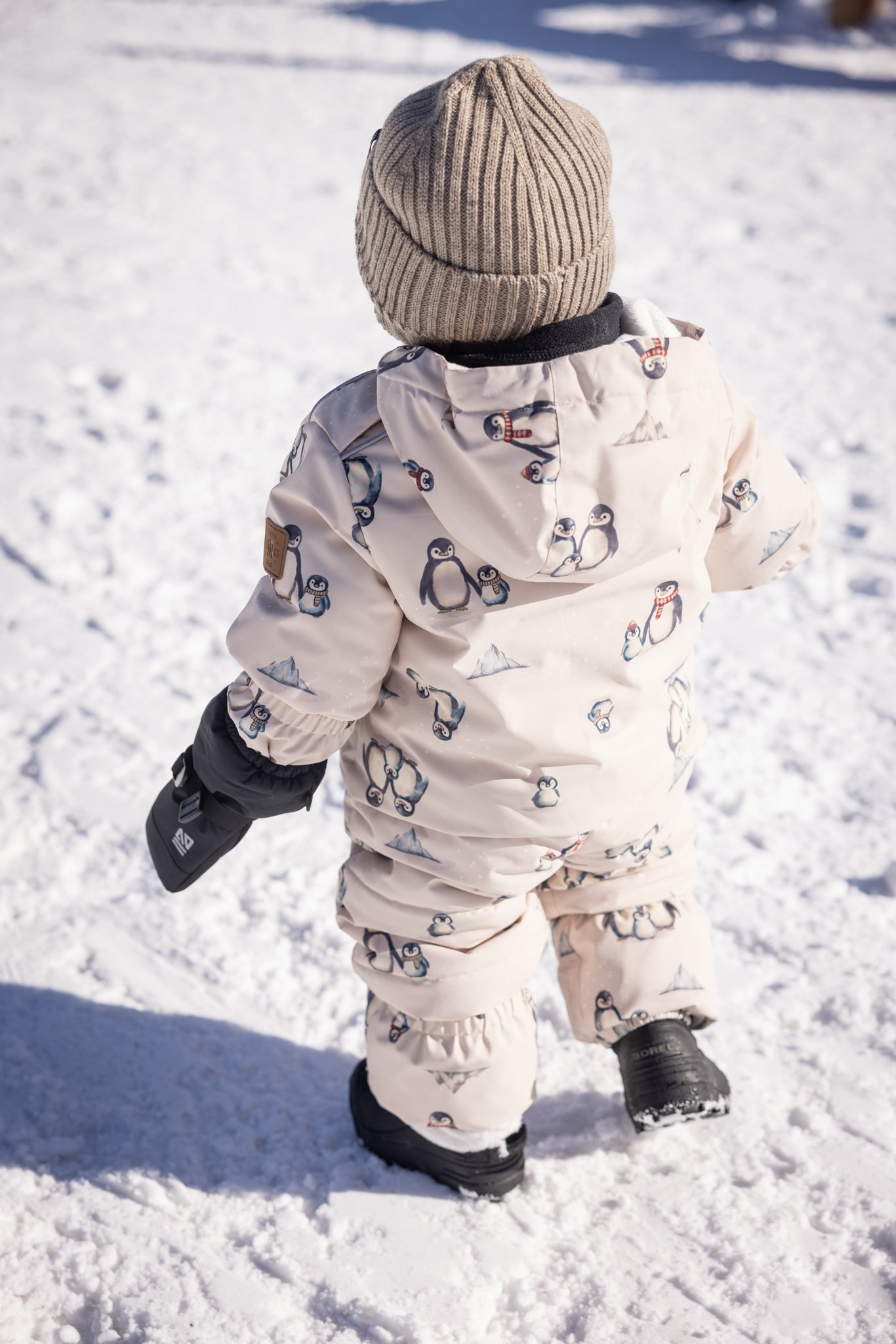 Habit de neige une-pièce bébé Dylan  Unisexe Beige