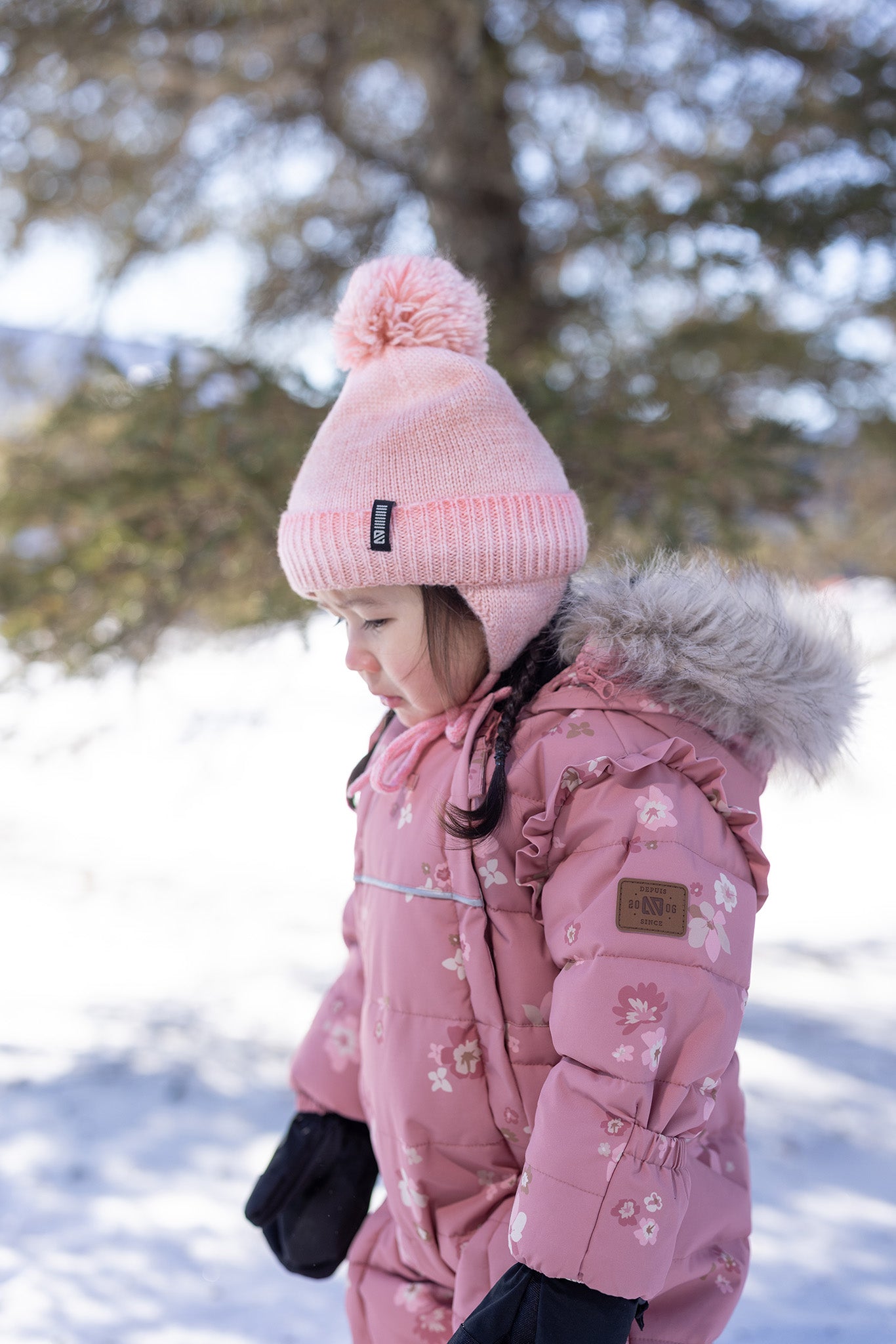 Habit de neige une-pièce bébé Sammie  Bébé Fille Rose