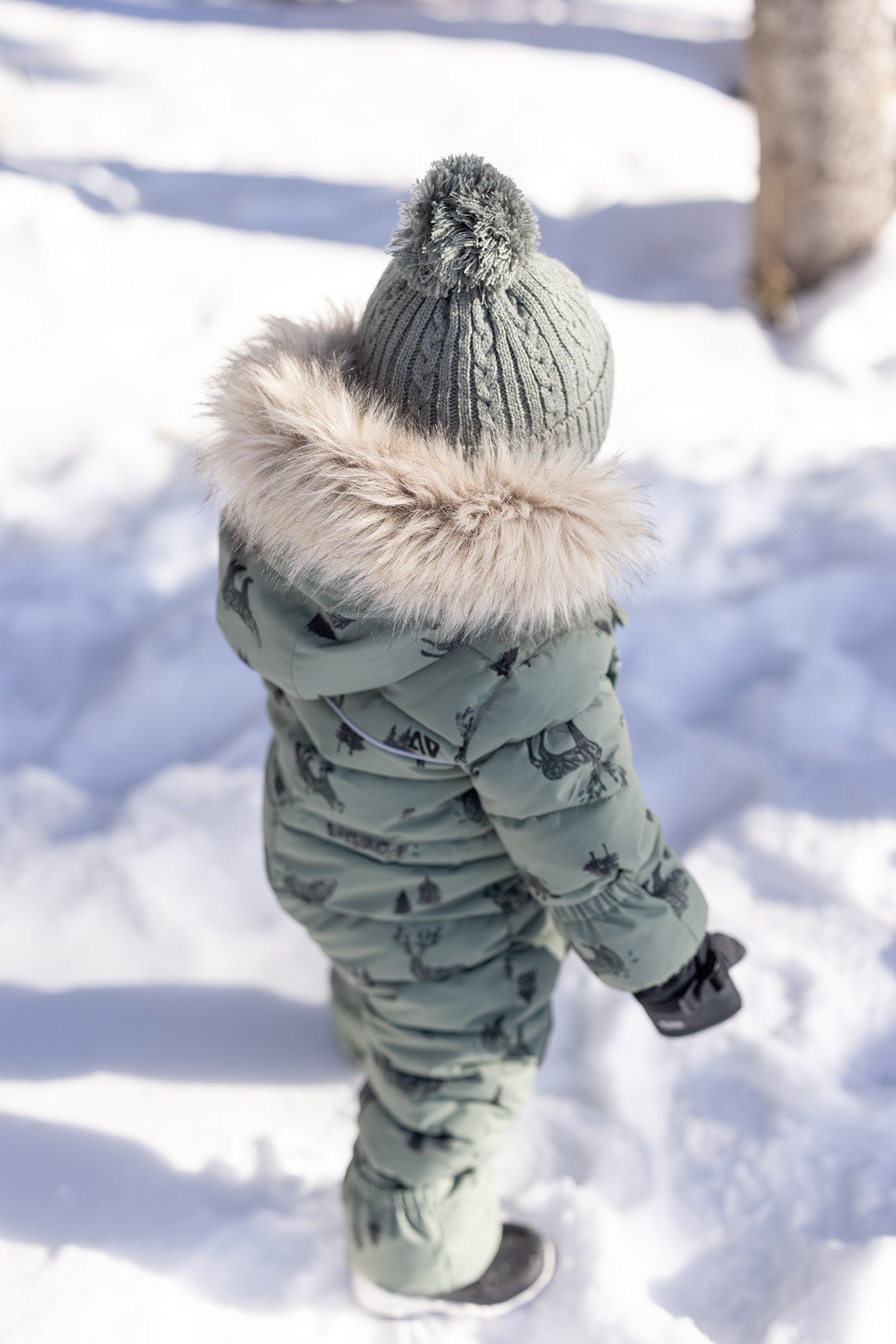 Habit de neige une-pièce bébé Eliot  Bébé Garcon Vert