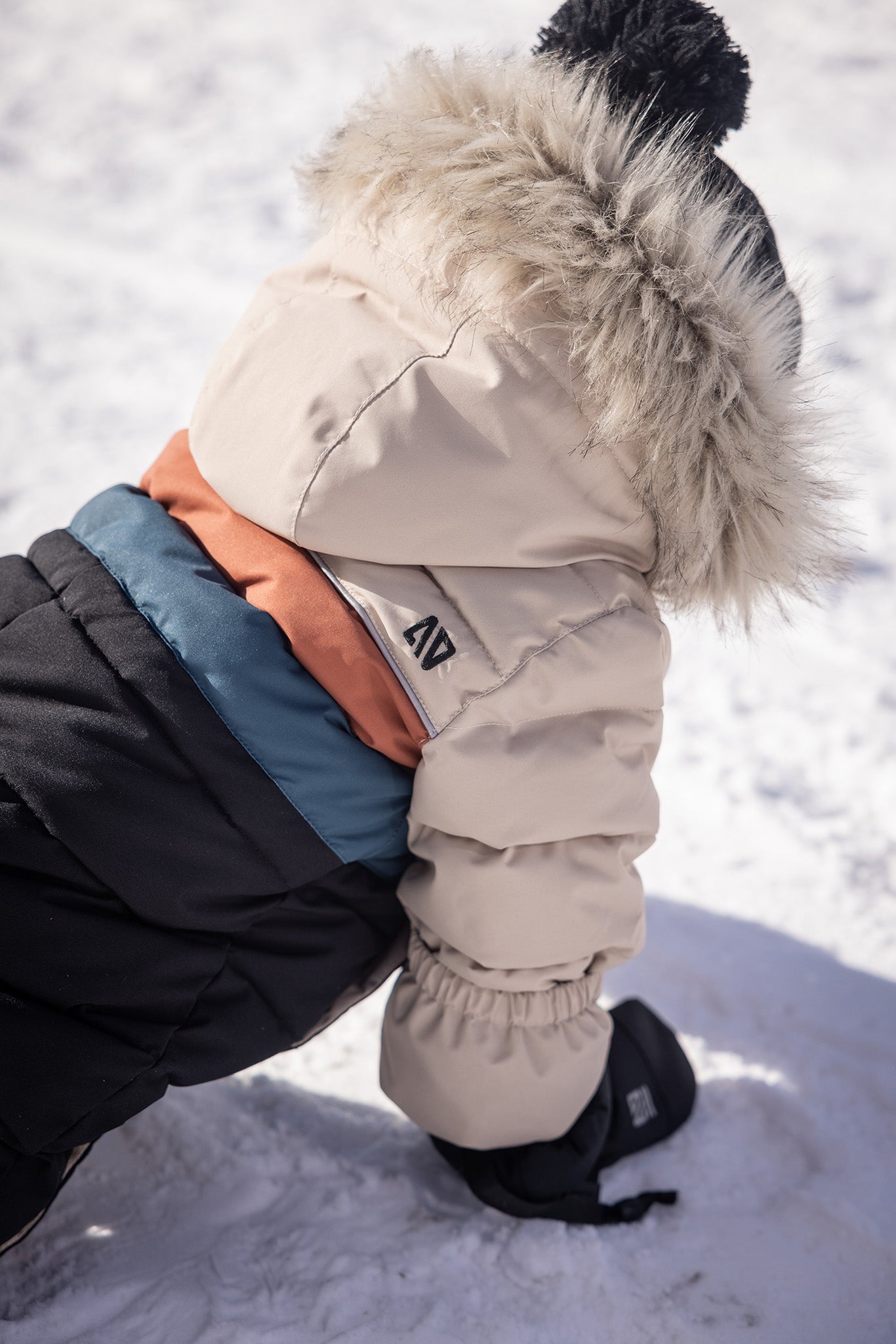 Habit de neige une-pièce bébé George  Bébé Garcon Beige