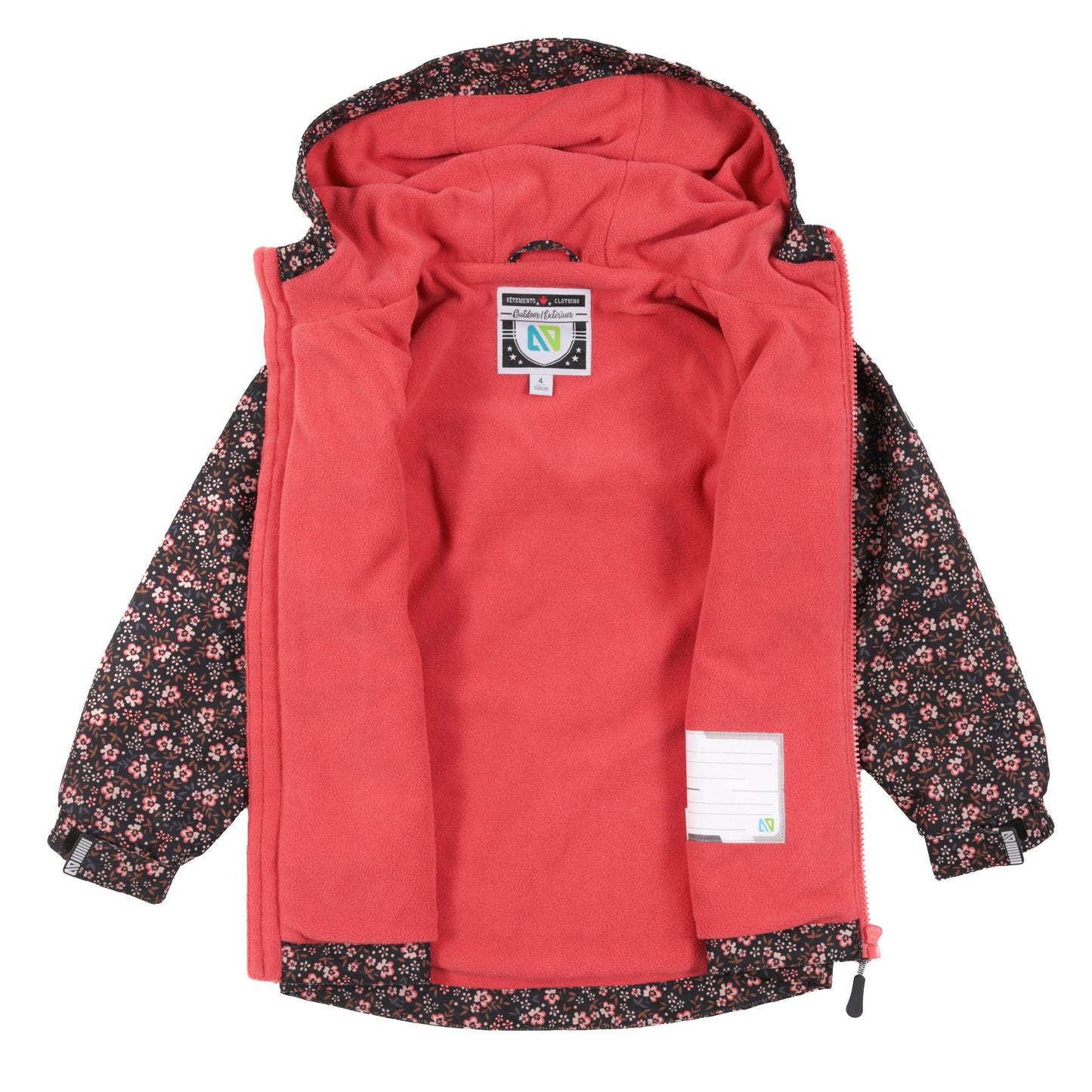 Ensemble de pluie Lucie  Filles Noir