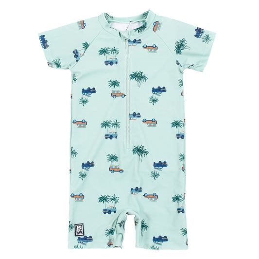 Maillot dermoprotecteur une-pièce Garcon Vert