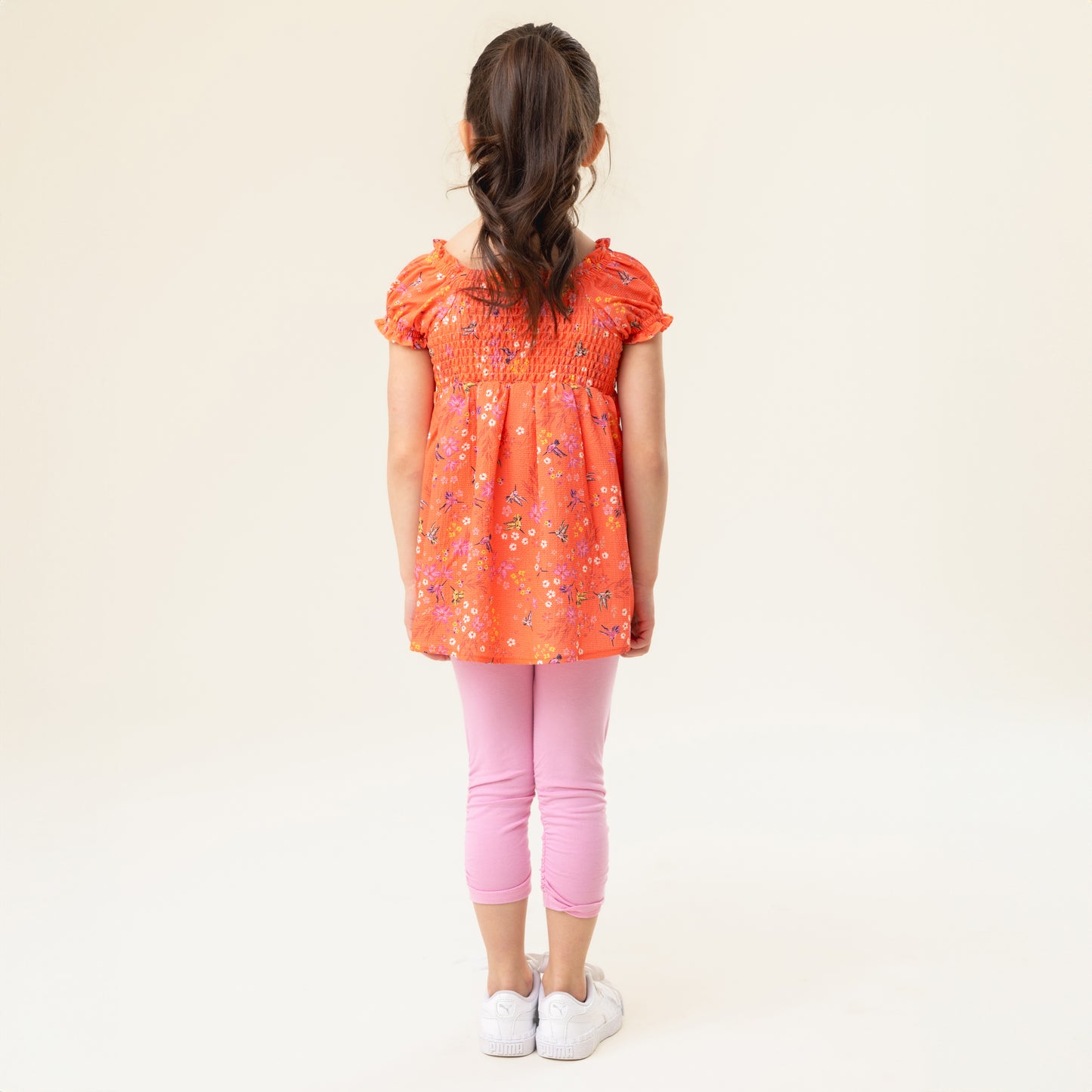 Legging 3/4  Filles Rose