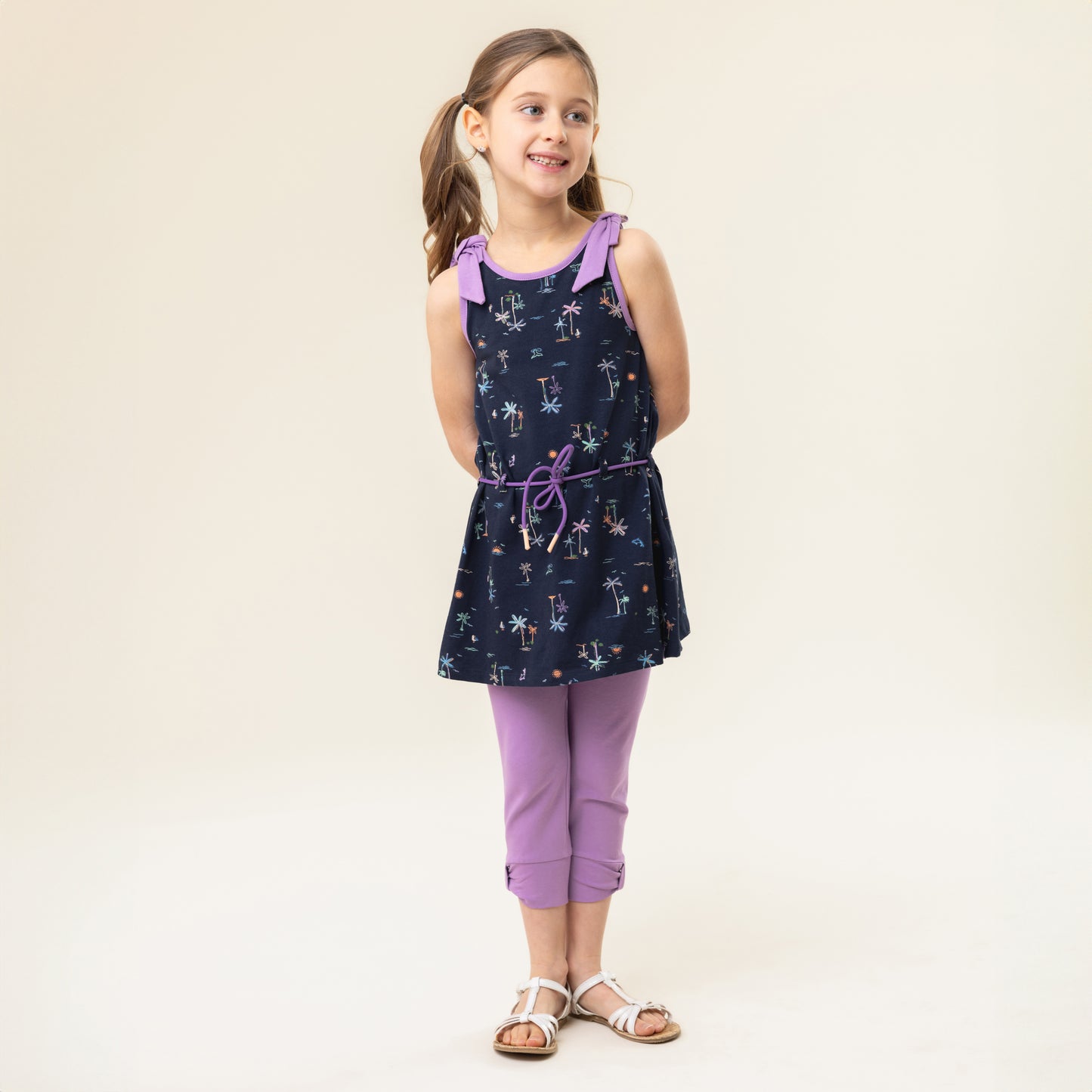 Legging 3/4  Filles Violet