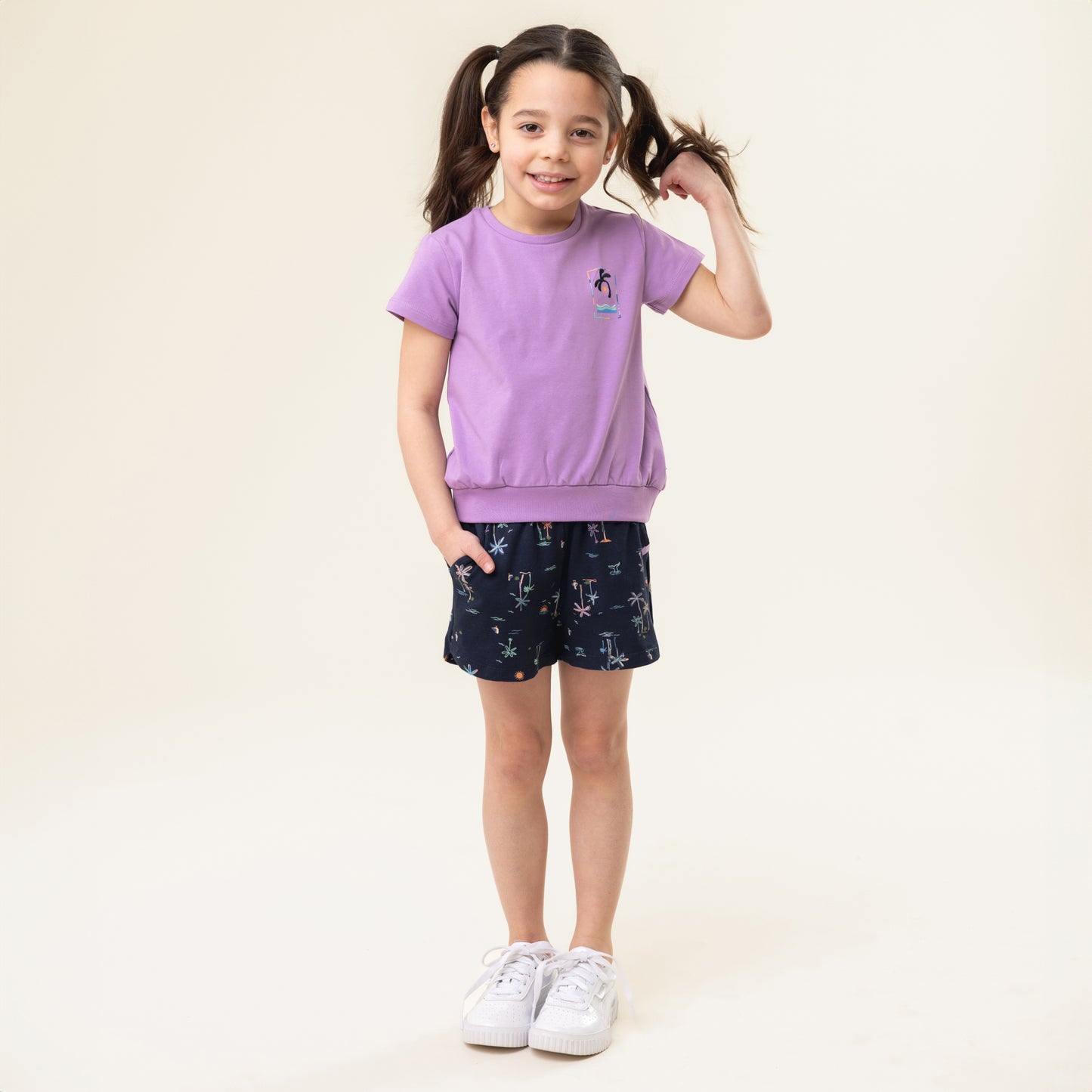 T-shirt  Filles Violet
