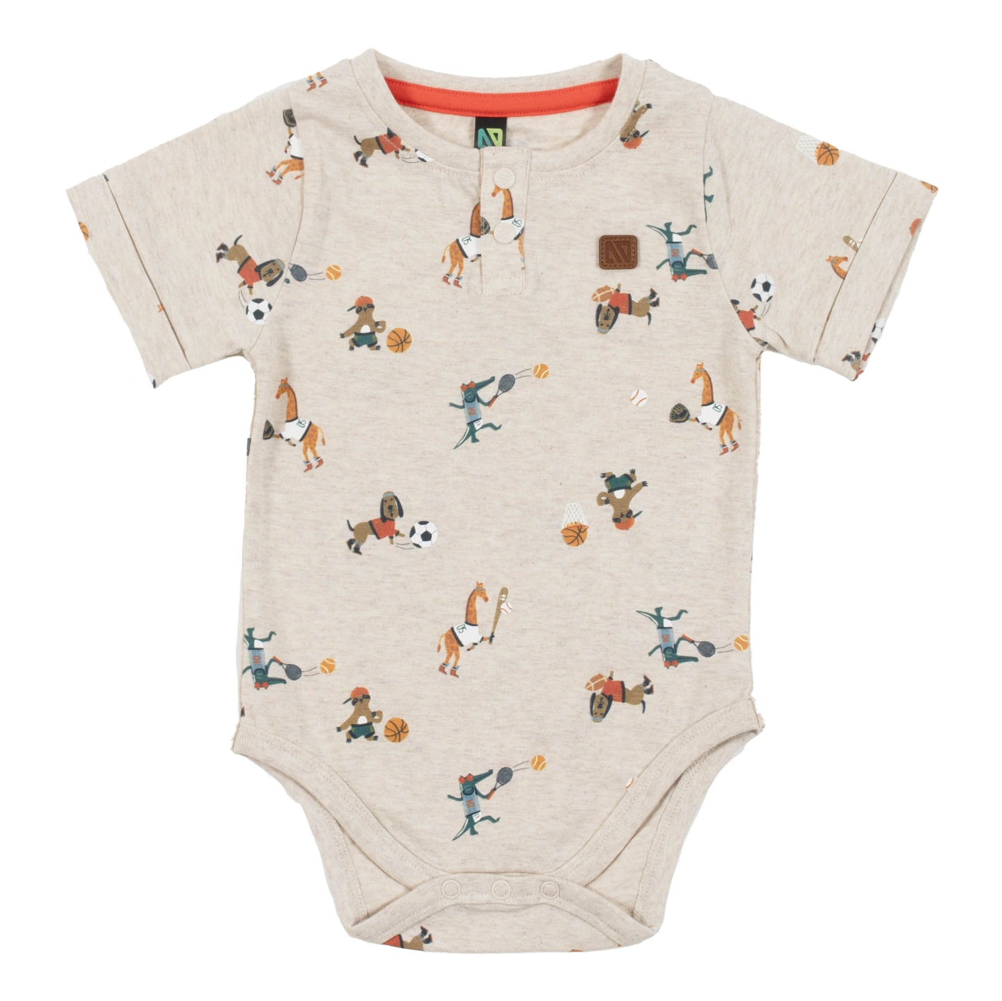 Ensemble cache-couche deux-pièces  Bébé Garcon Beige chiné