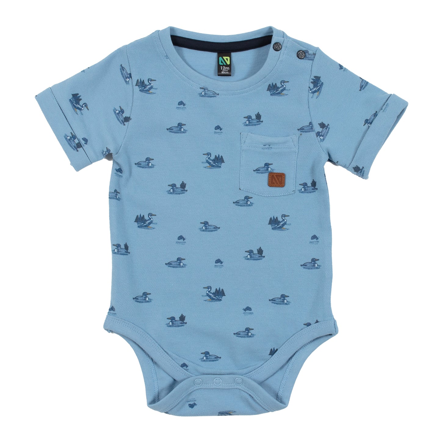 Ensemble cache-couche deux-pièces  Bébé Garcon Bleu Pâle