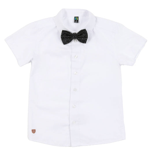 Chemise manches courtes  Garçons Blanc