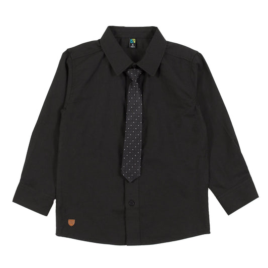 Chemise manches longues  Garçons black