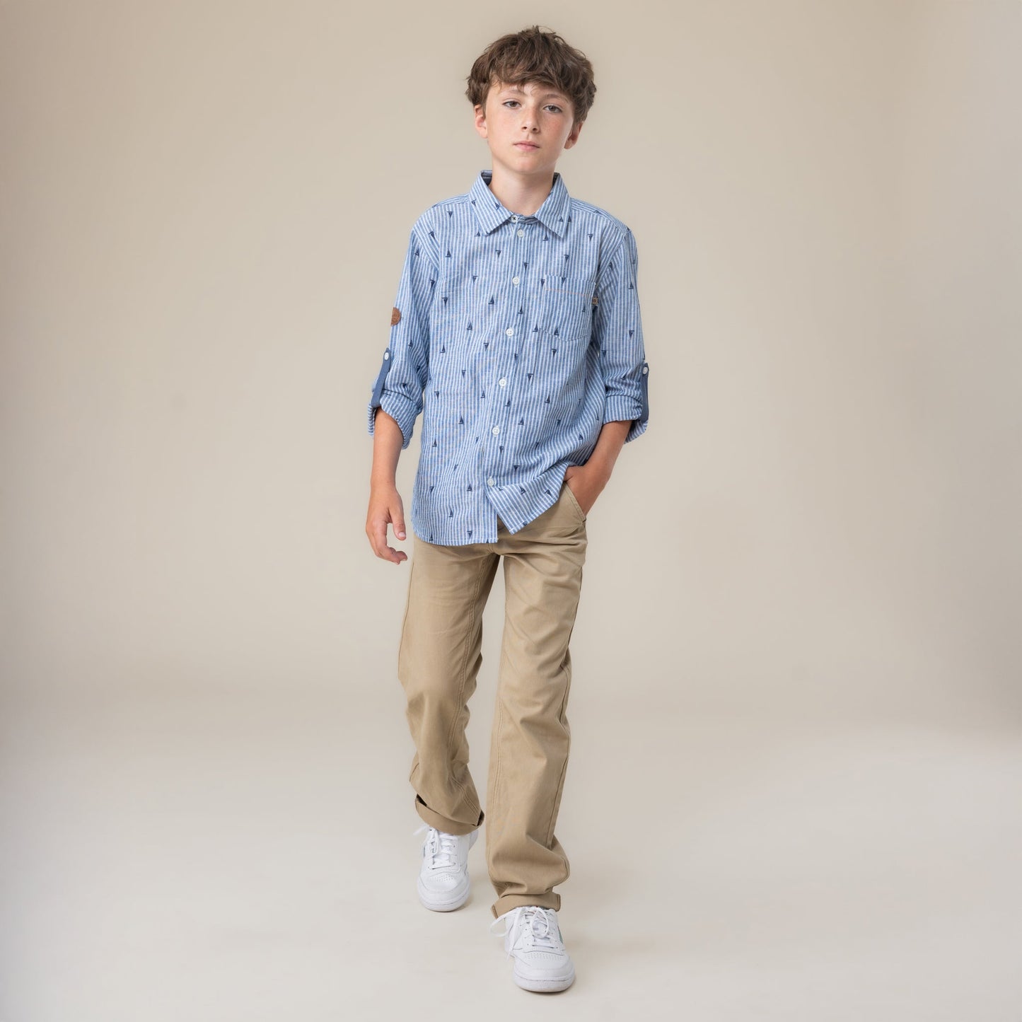 Chemise  Garçons Bleu