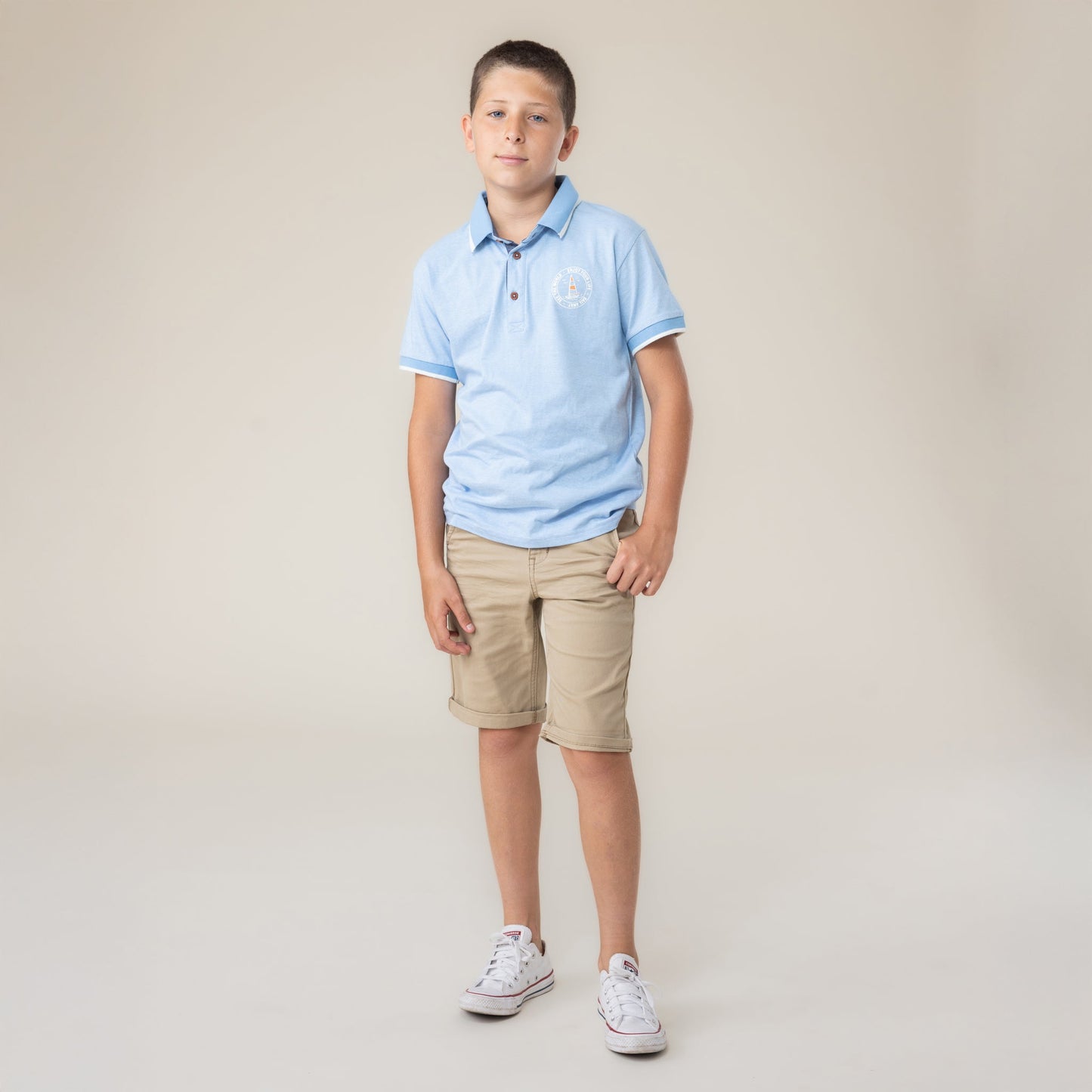 Polo  Garçons Bleu Pâle