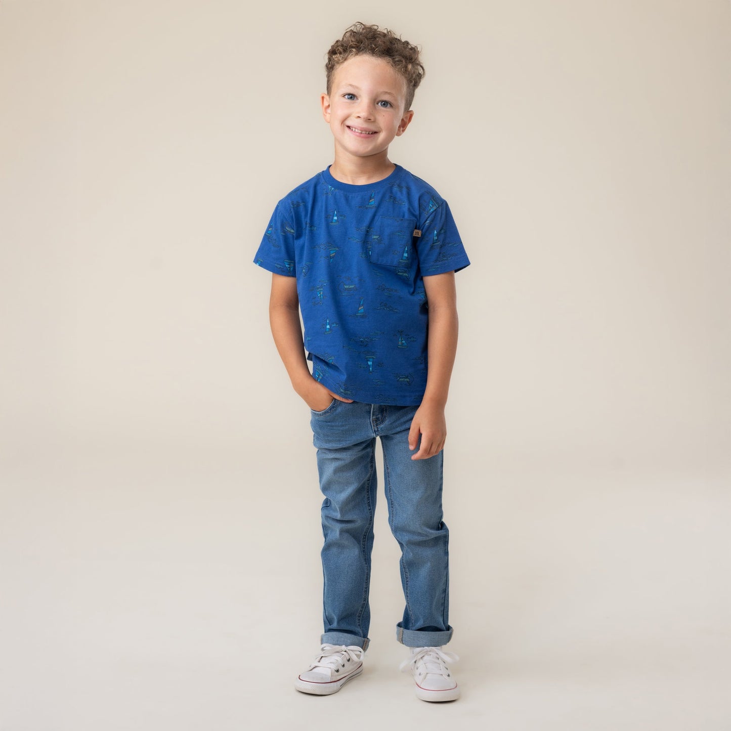 T-Shirt  Garçons Royal