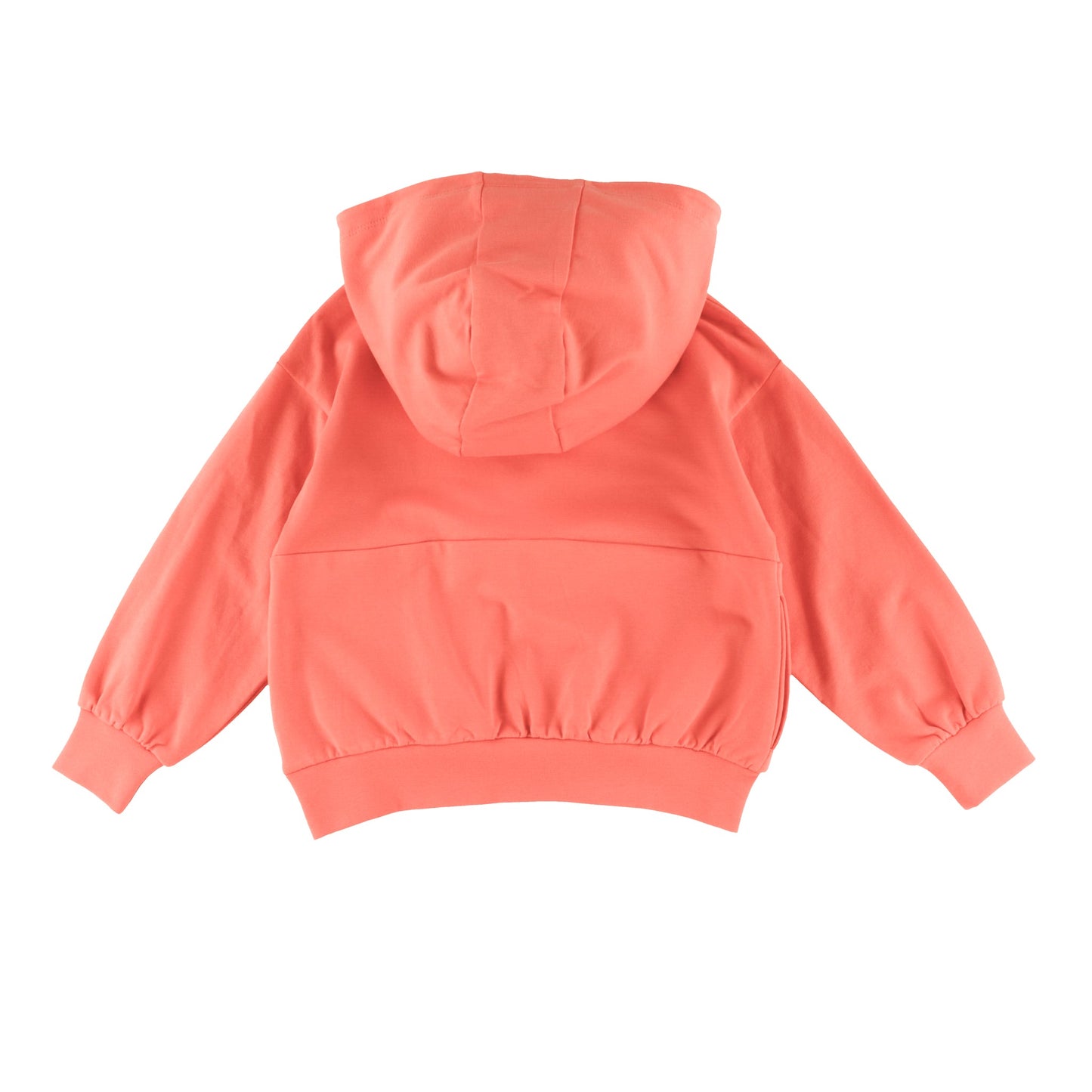 Chandail à capuchon à demi-glissière  Filles Corail