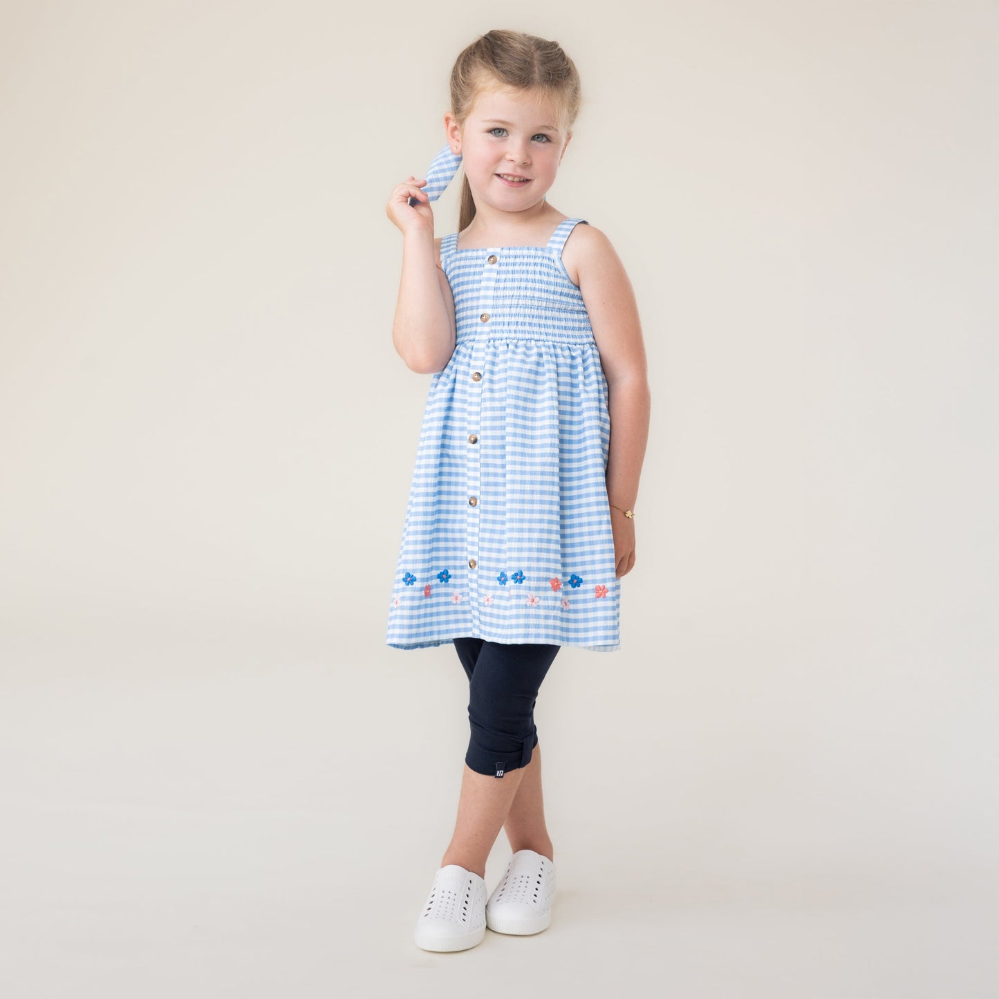 Girls' Dress, Pale Blue