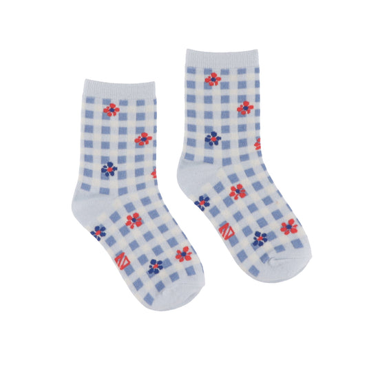 Girls' Blue Socks