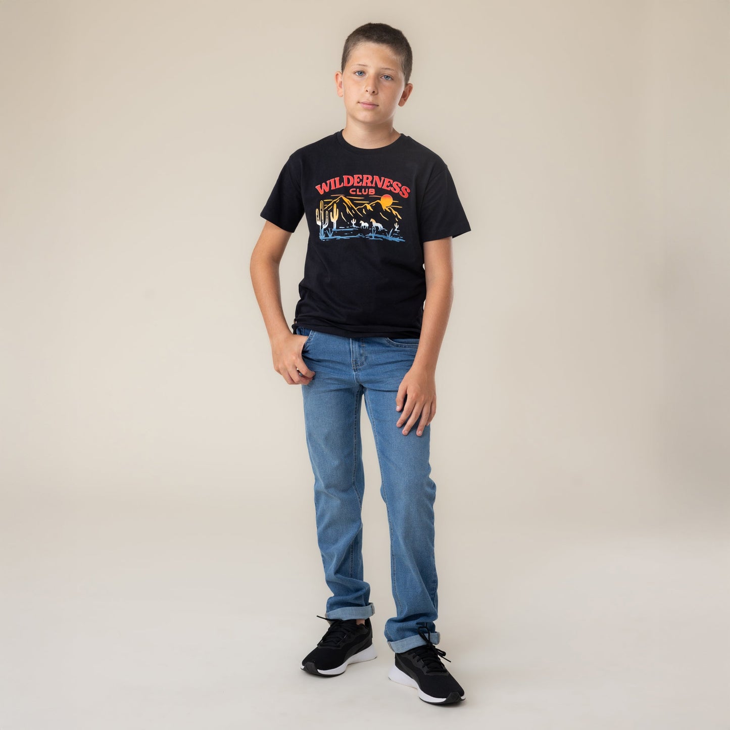 T-Shirt  Garçons Noir